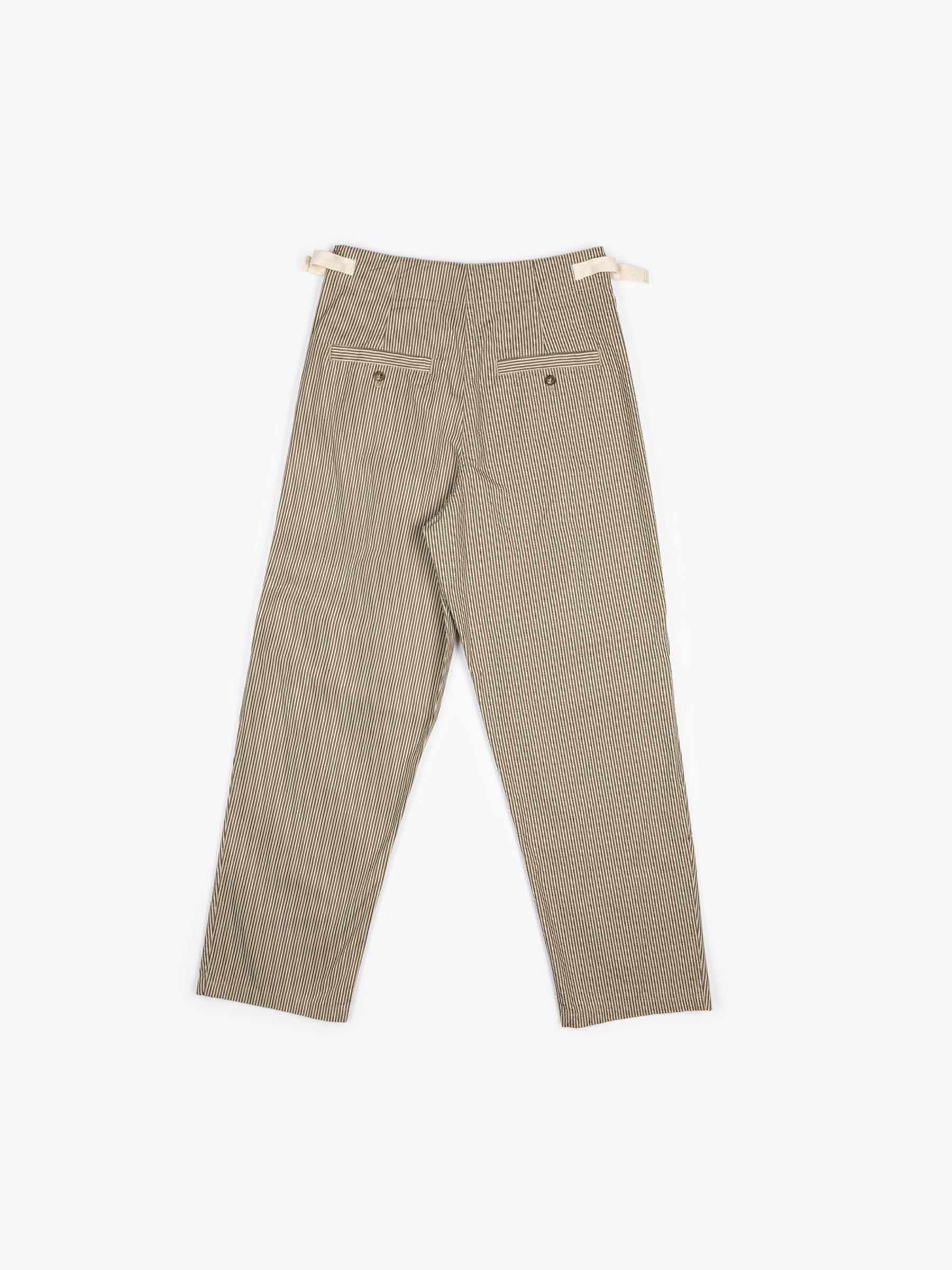 Isabel Marant Etoile Ceryne Striped Pants Beige Khaki