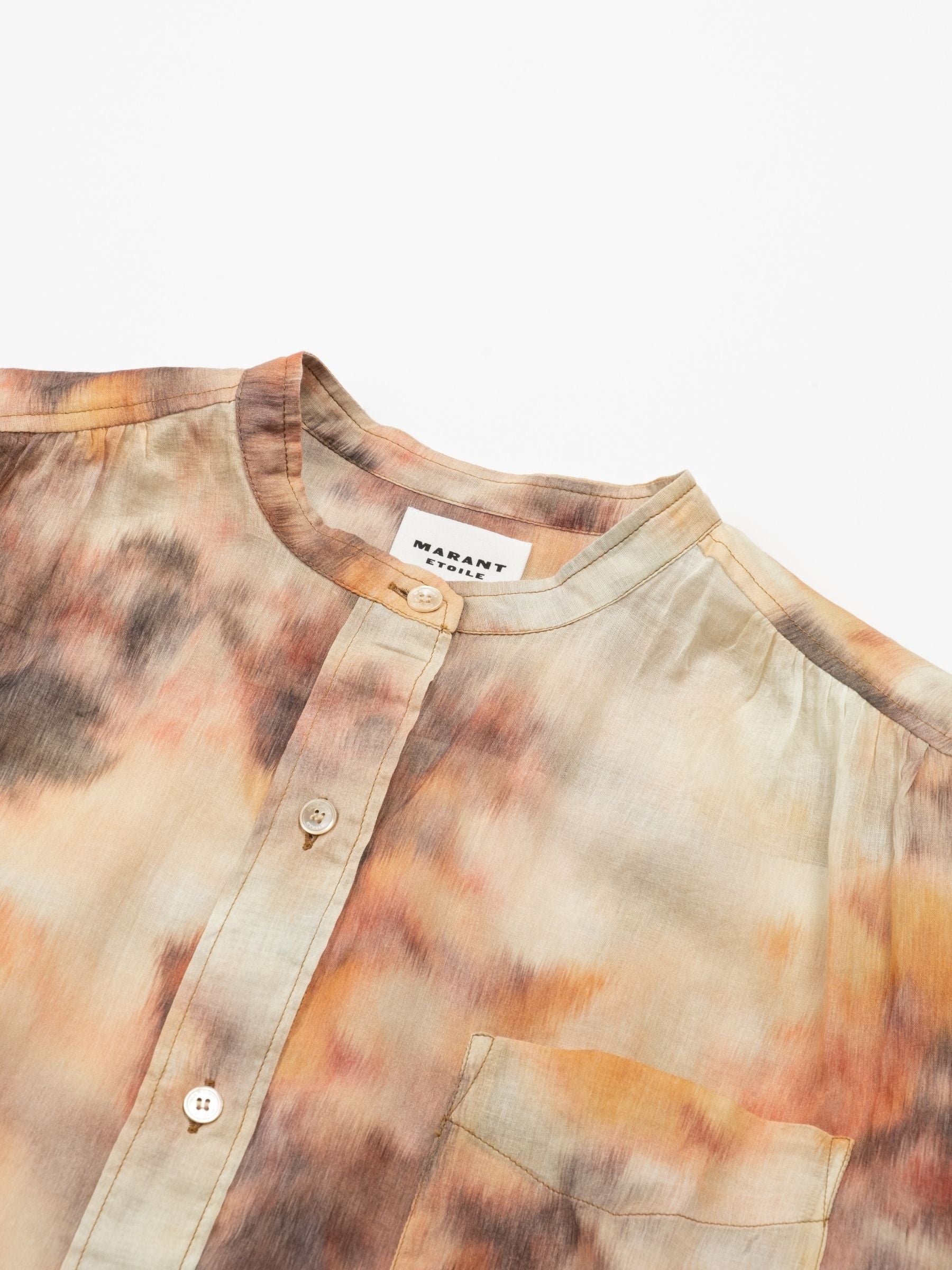 Isabel Marant Etoile Mexika Blouse Cloudy Cotton Beige