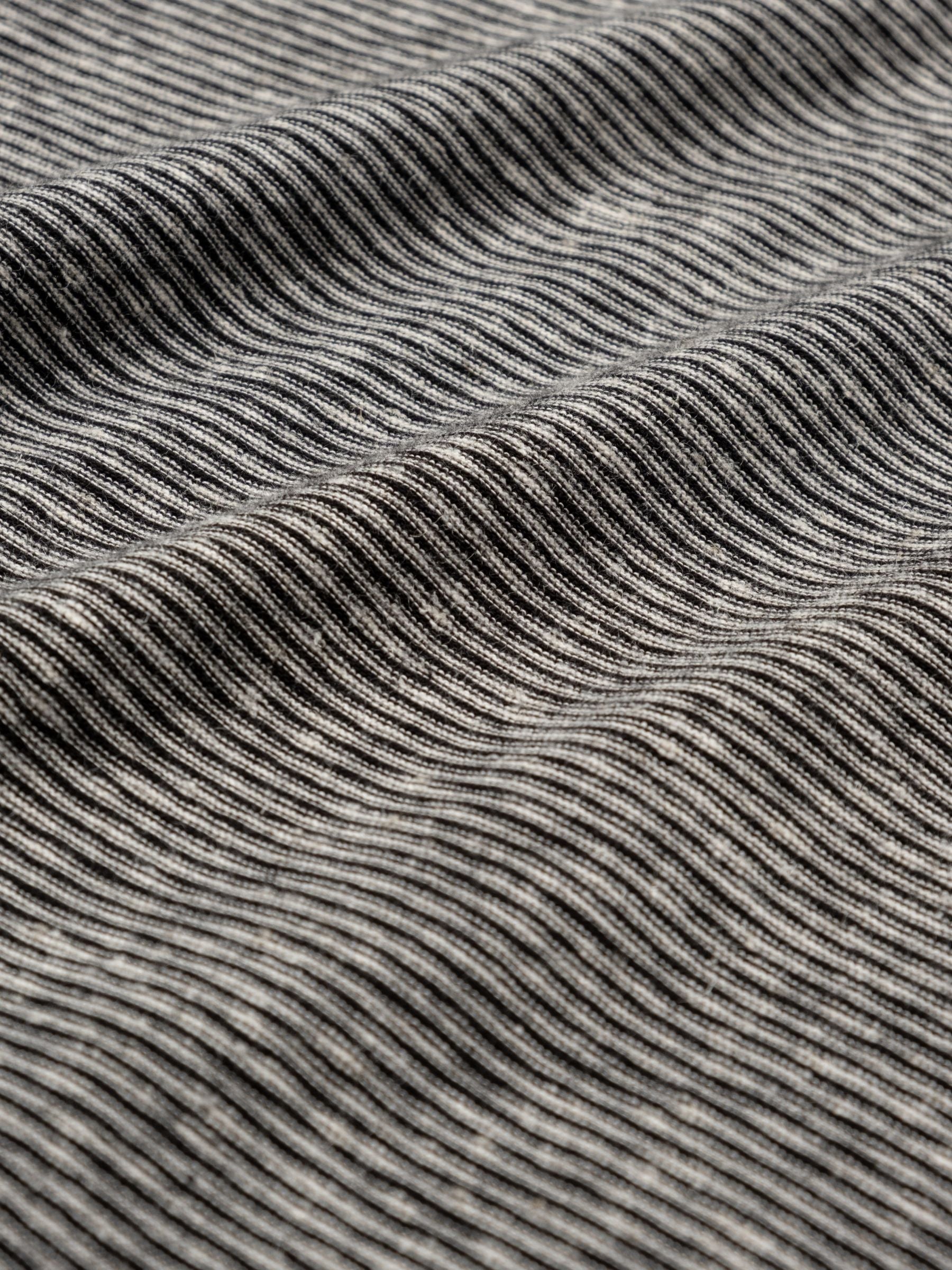 Isabel Marant Etoile Zewel Striped Linen Tee Black White
