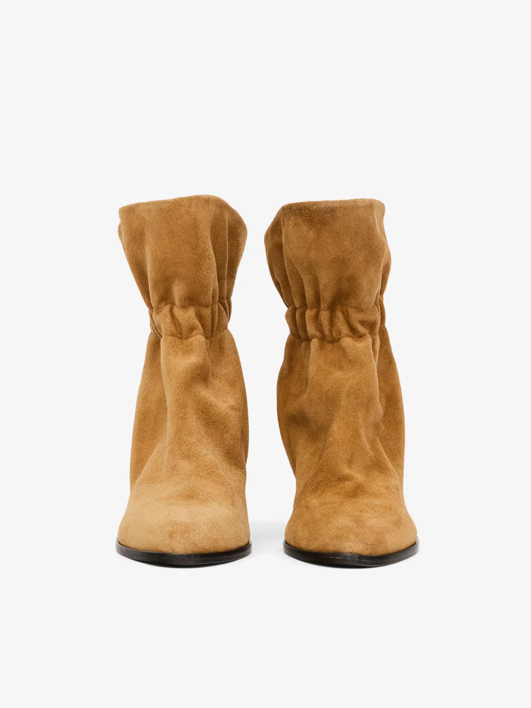Isabel Marant Forla Suede Boots Cognac
