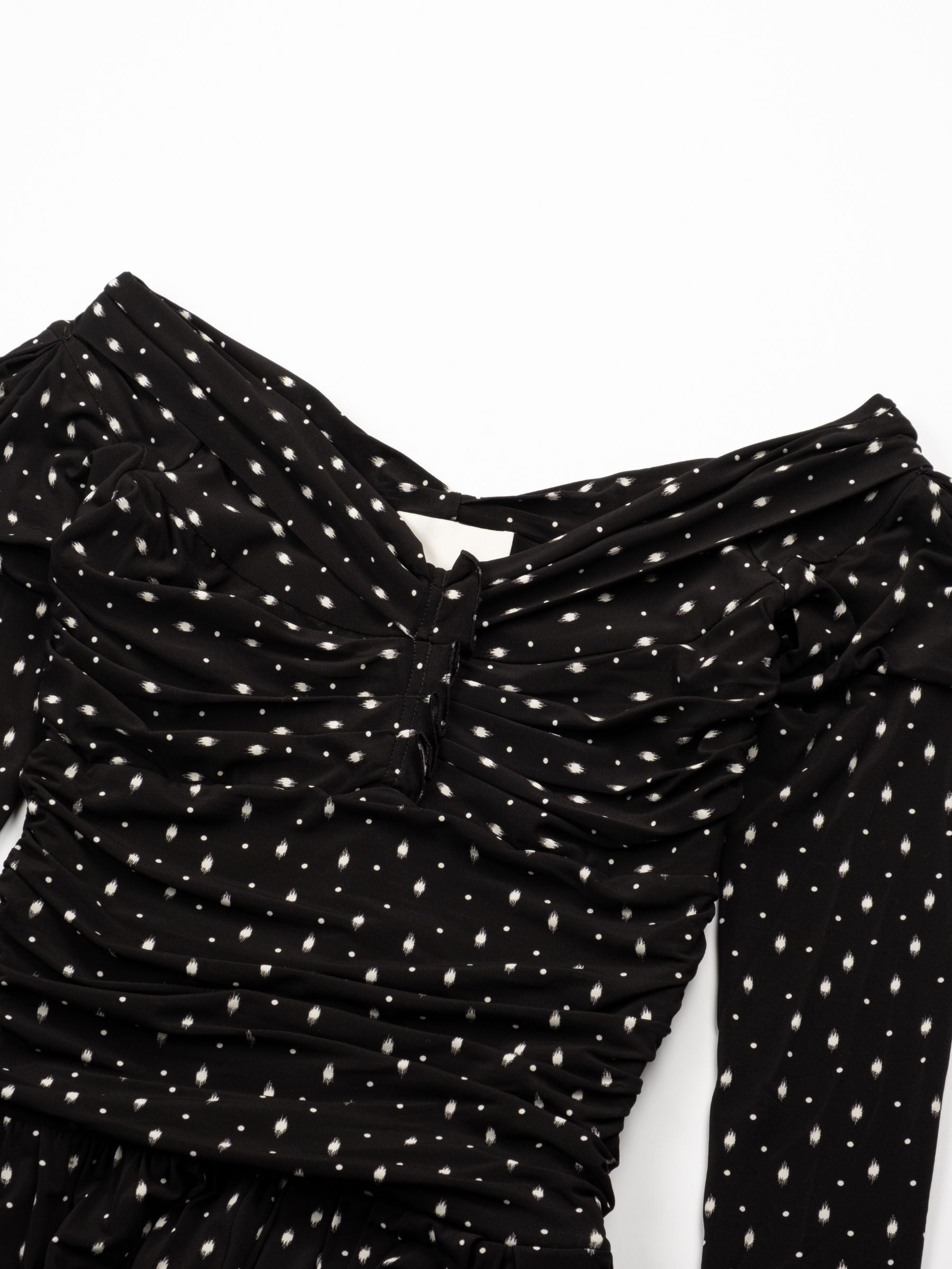 Isabel Marant Giovana Dress Polka Black Ecru