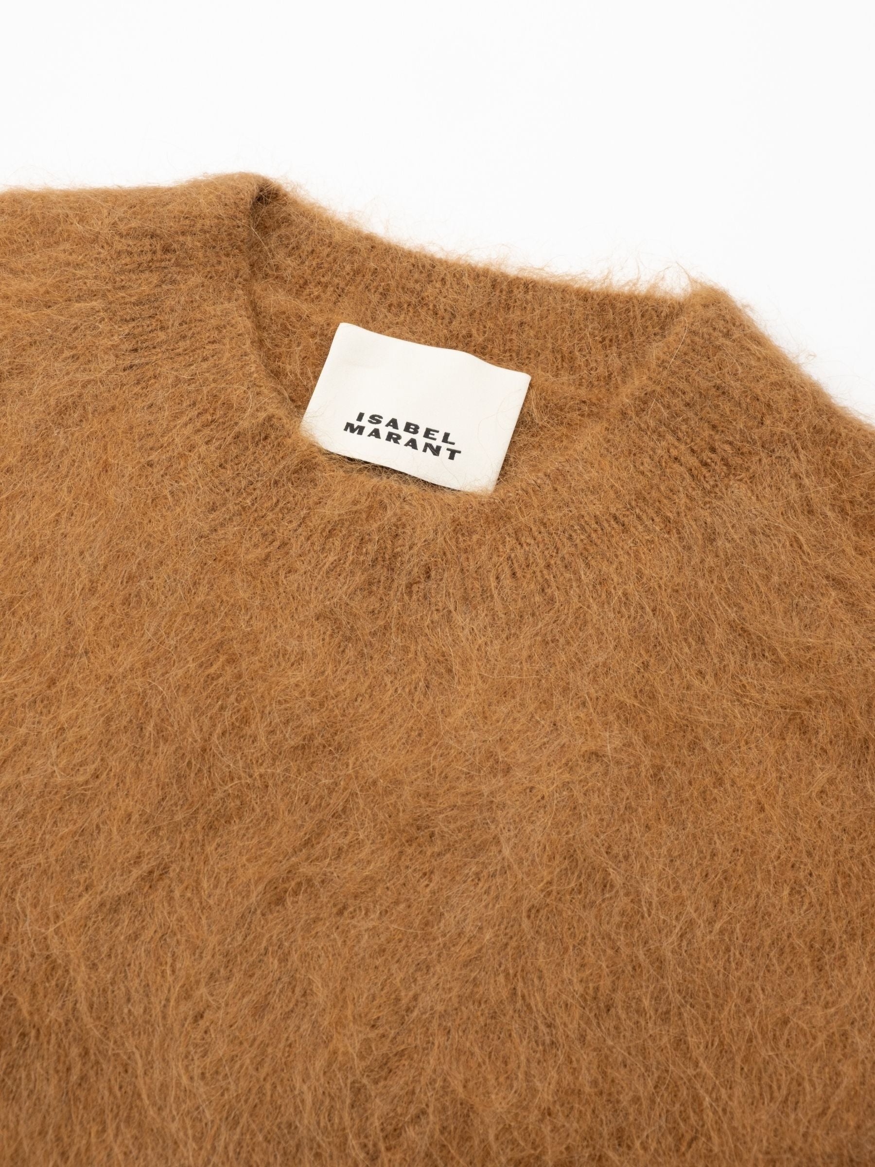 Isabel Marant Hermine Pullover Fluffy Knit Camel