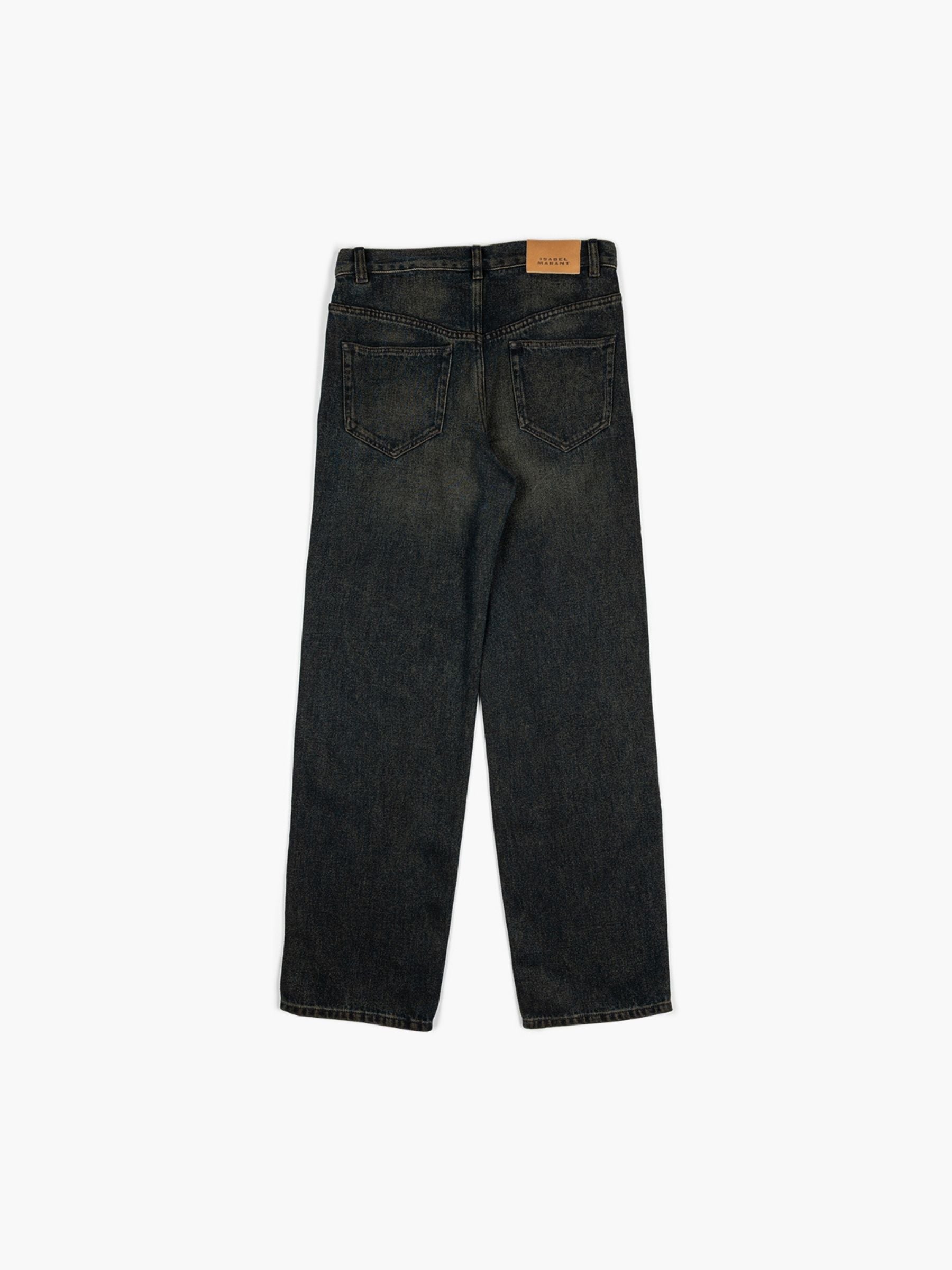 Isabel Marant Jenny Fluid Denim Pants Dirty Blue