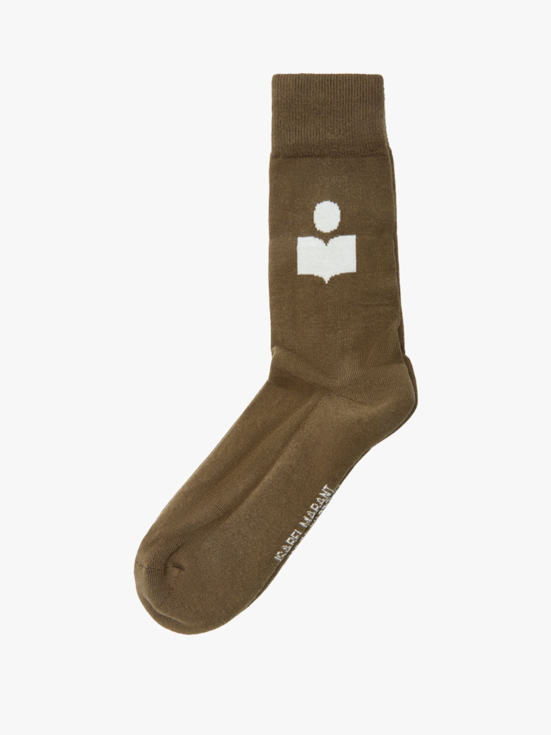 Isabel Marant Siloki Socks Dark Khaki