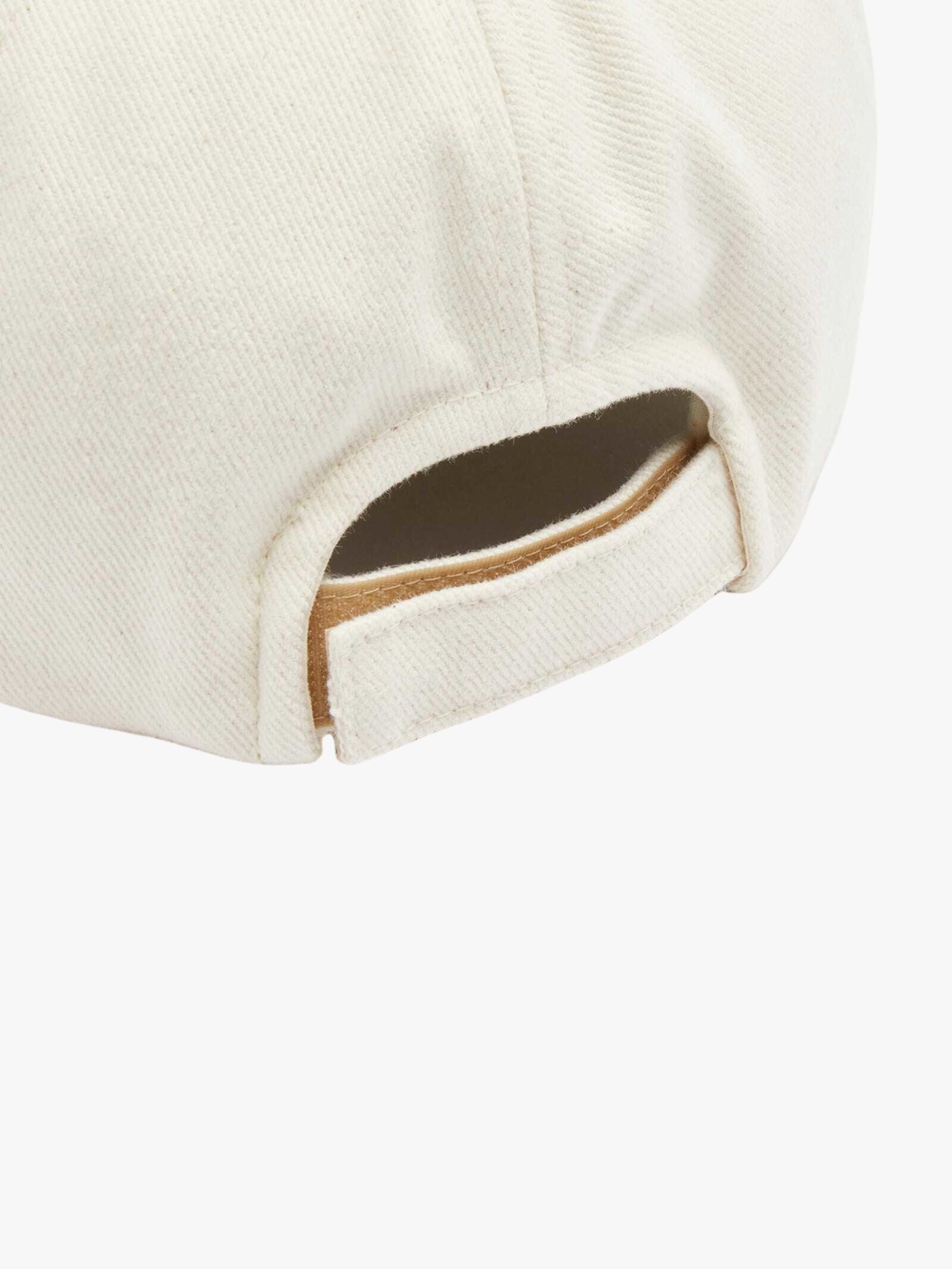 Isabel Marant Tyron Logo Canvas Hat Ecru/Black