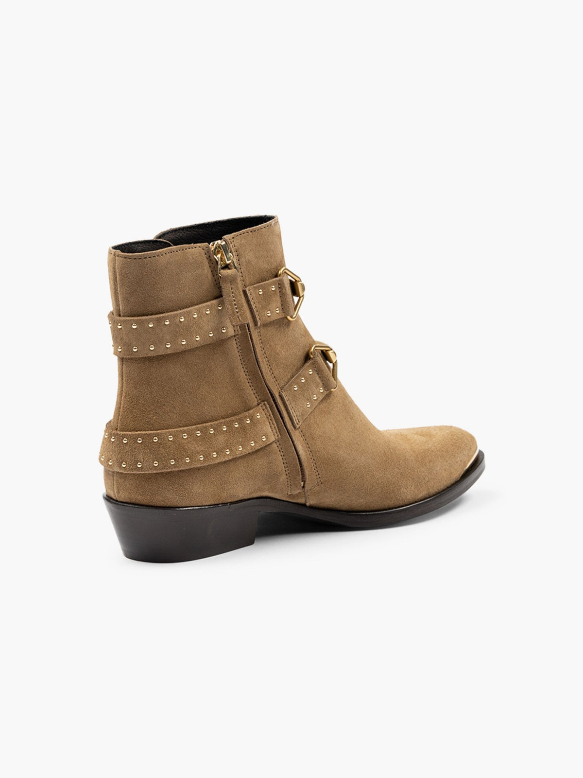 Isabel Marant Zalya Suede Ornament Boots Taupe