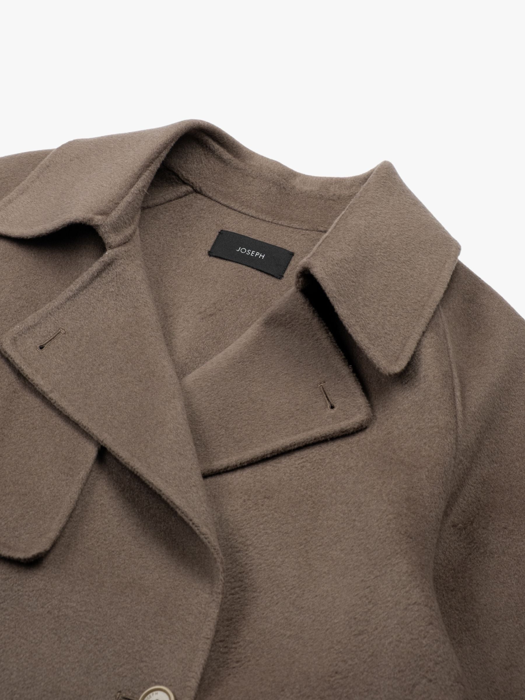 Joseph Marne Coat Dbl Face Cashmere Mushroom