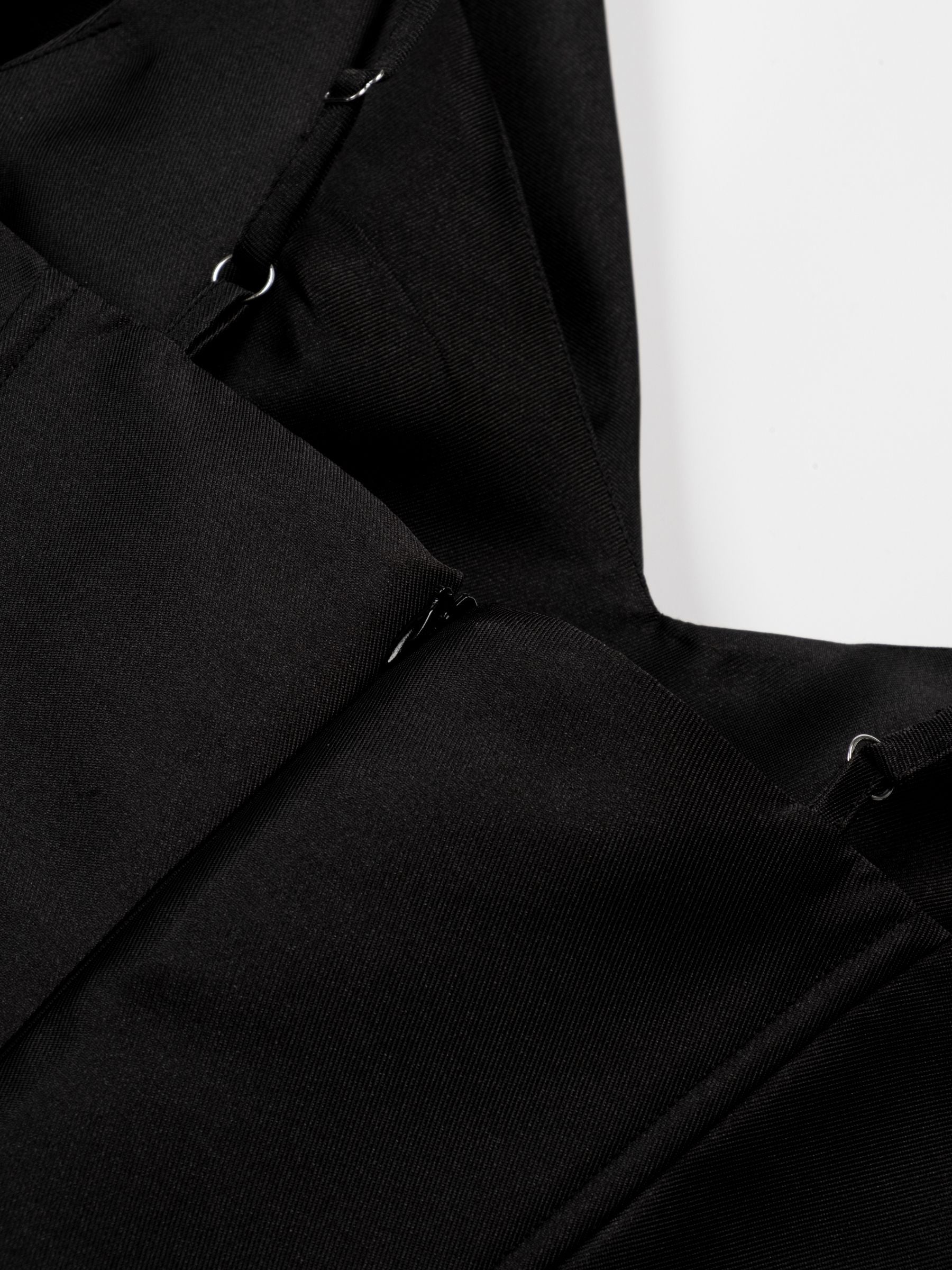 Marques Almeida Heavy Satin Mini Bow Dress Black