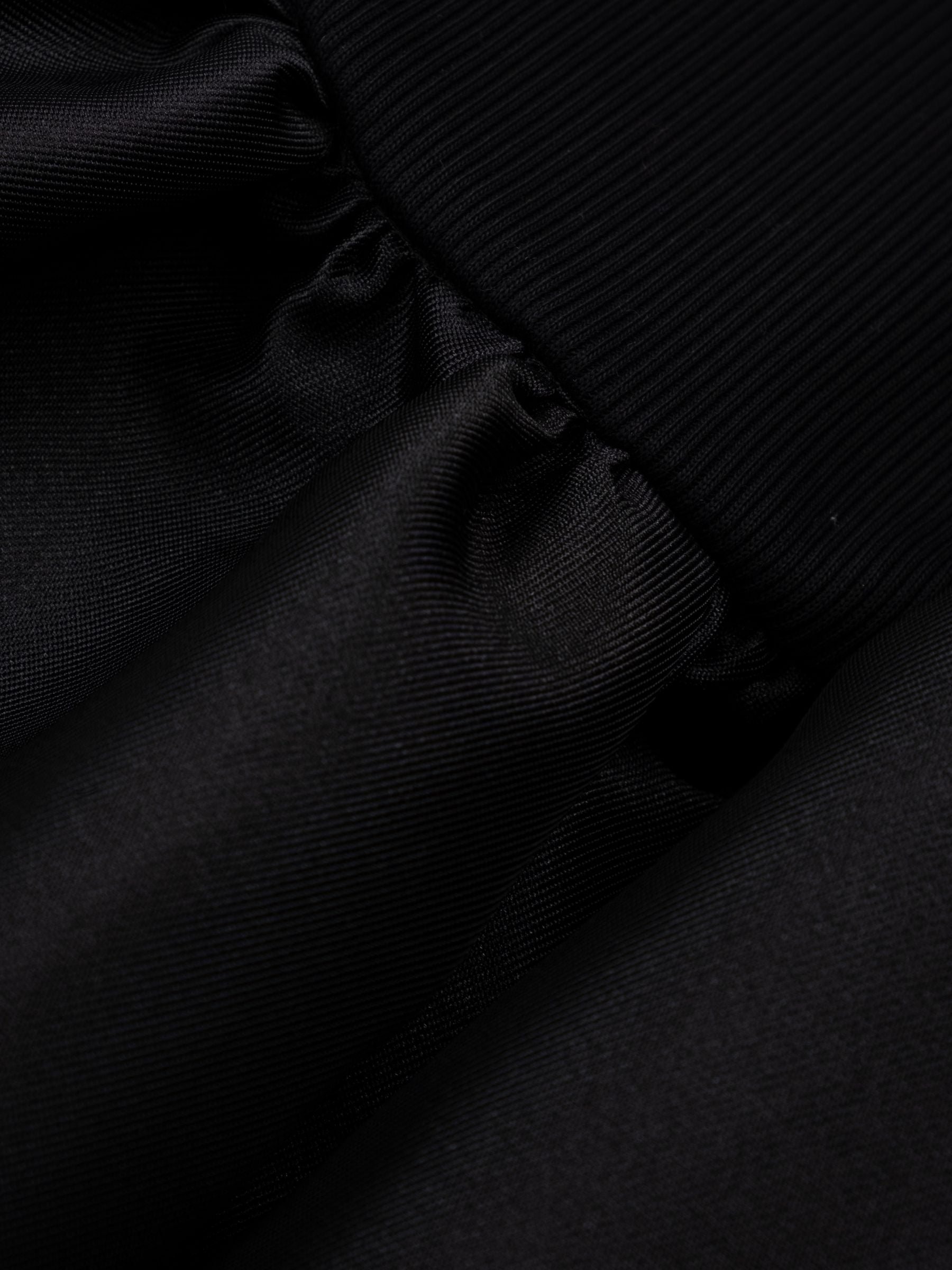 Marques Almeida Long Sleeve Fitted Mini Dress Black