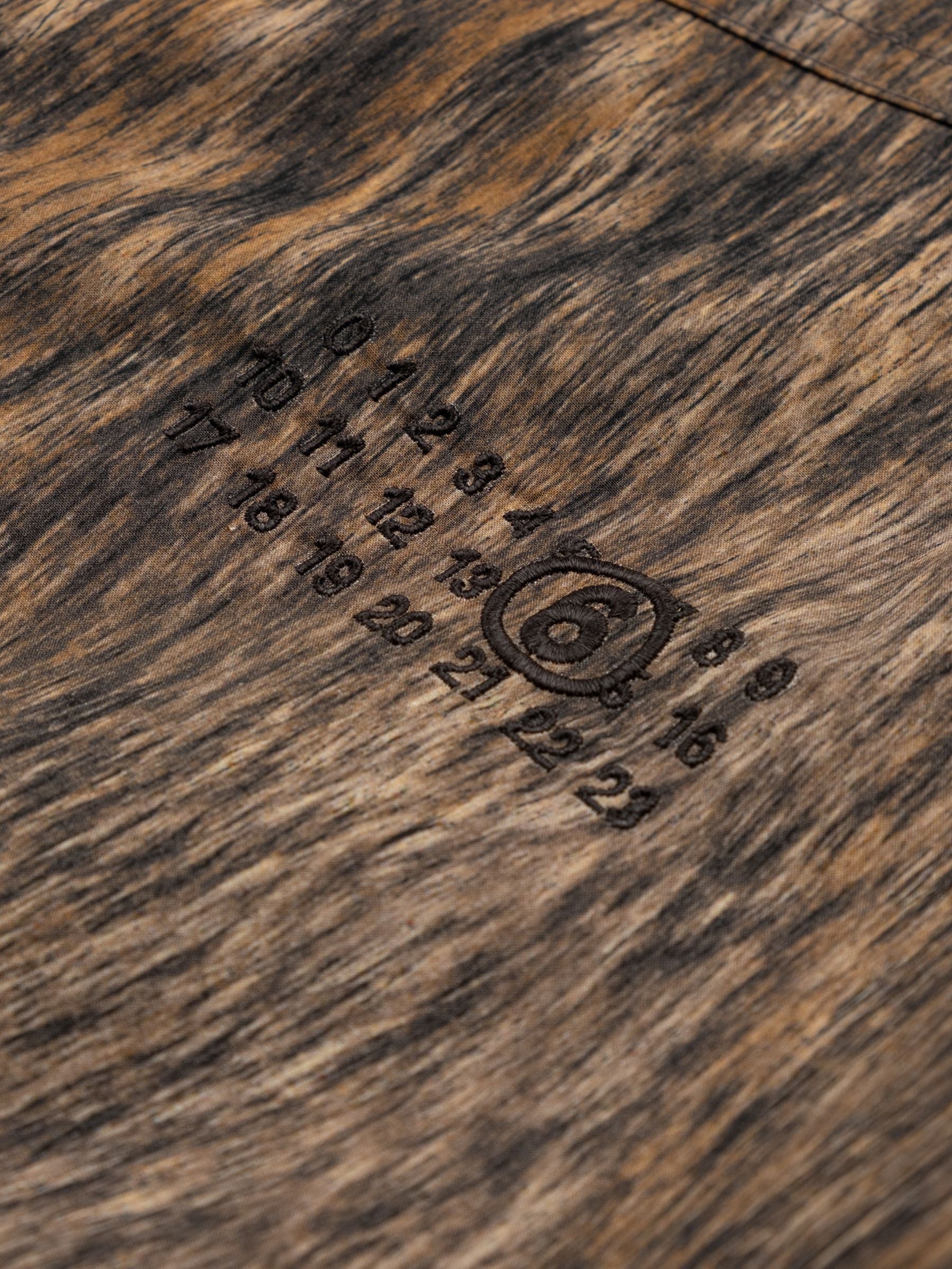 MM6 Maison Margiela Mens Shirt Animal Print Brown