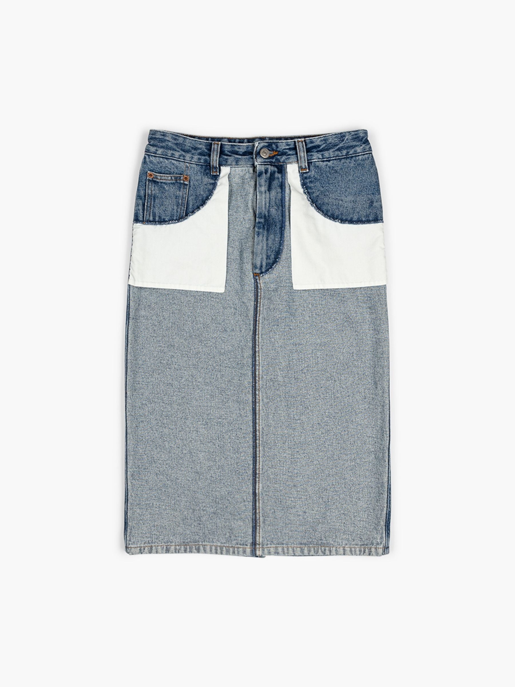 MM6 Maison Margiela Denim Skirt Reverse Pocket Blue