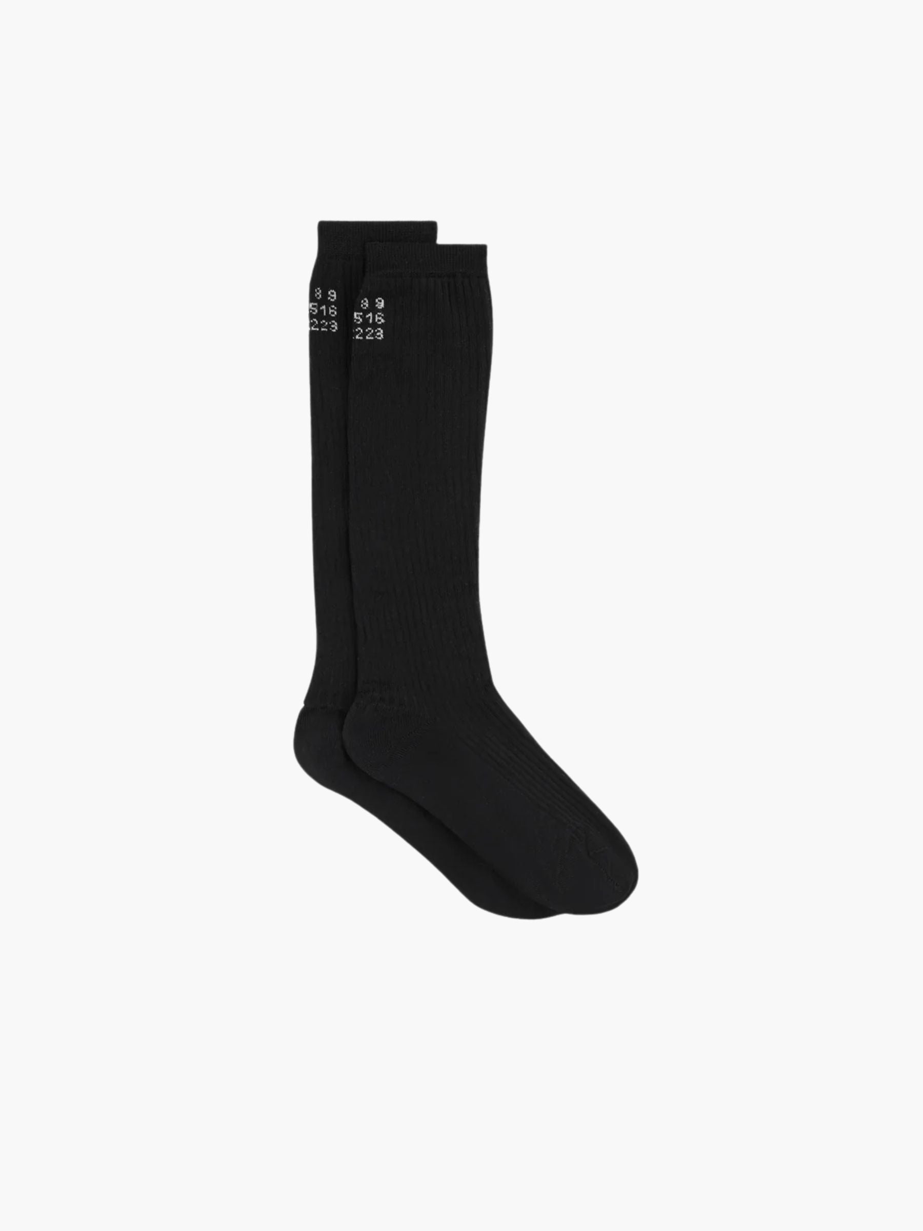 MM6 Maison Margiela Logo Socks Black