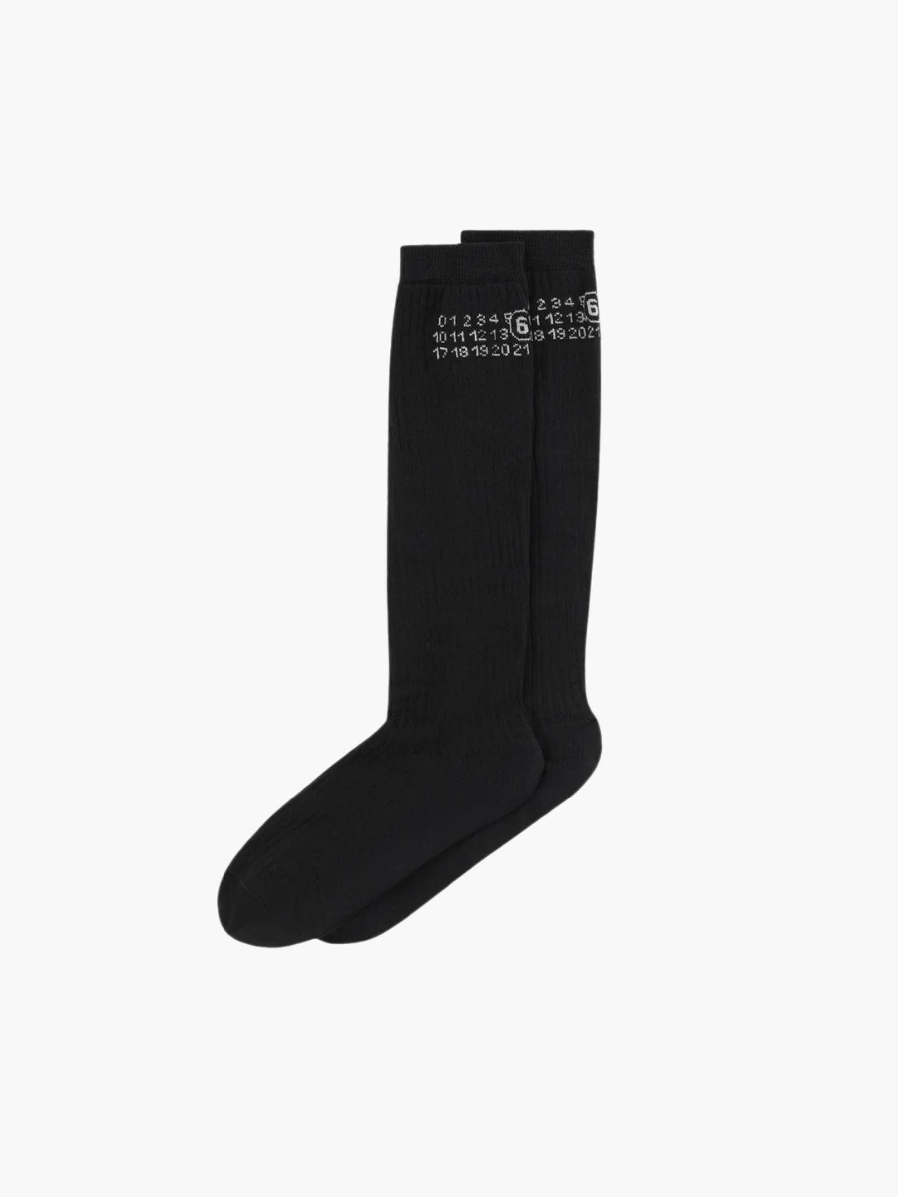 MM6 Maison Margiela Logo Socks Black