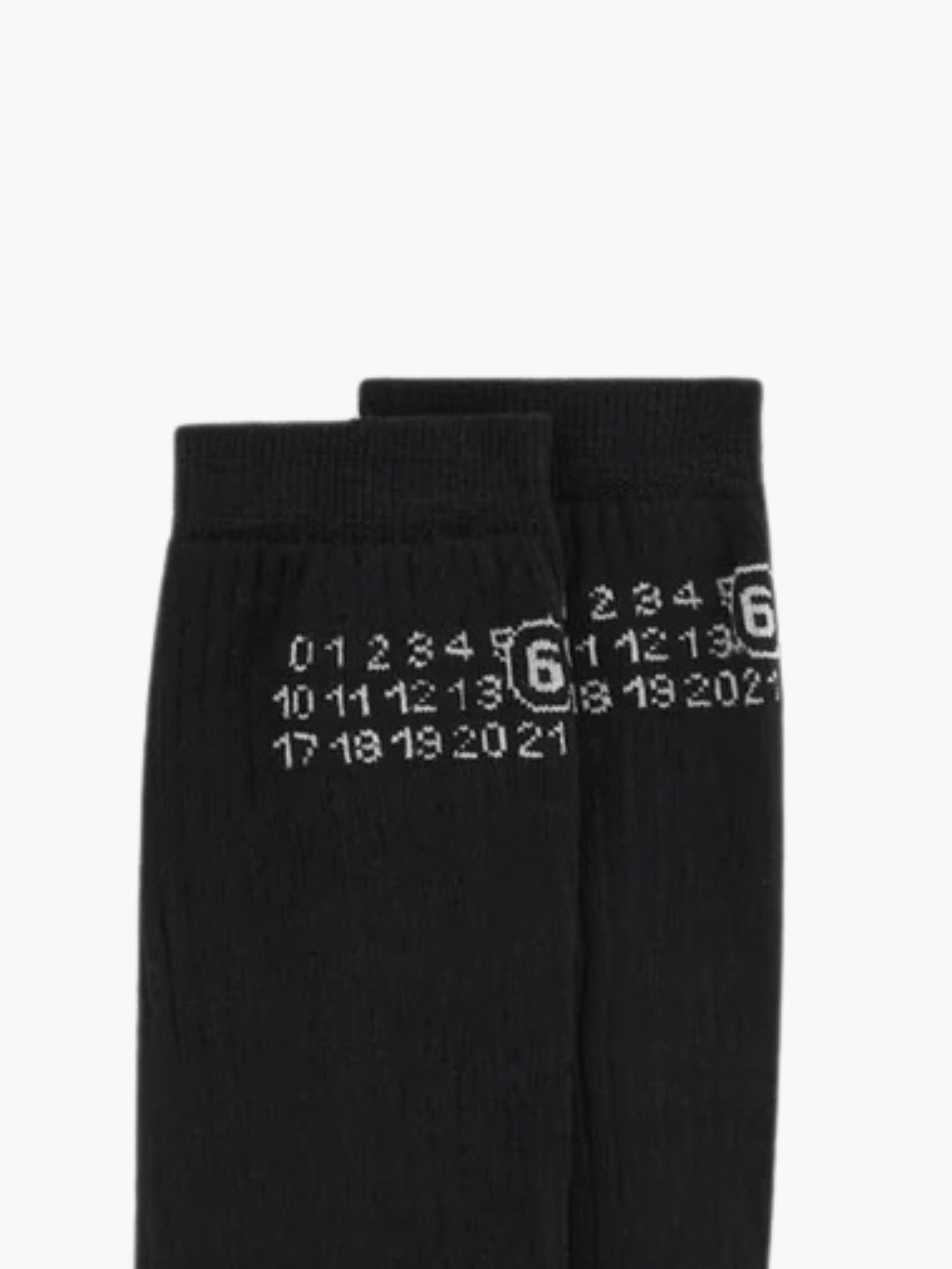 MM6 Maison Margiela Logo Socks Black
