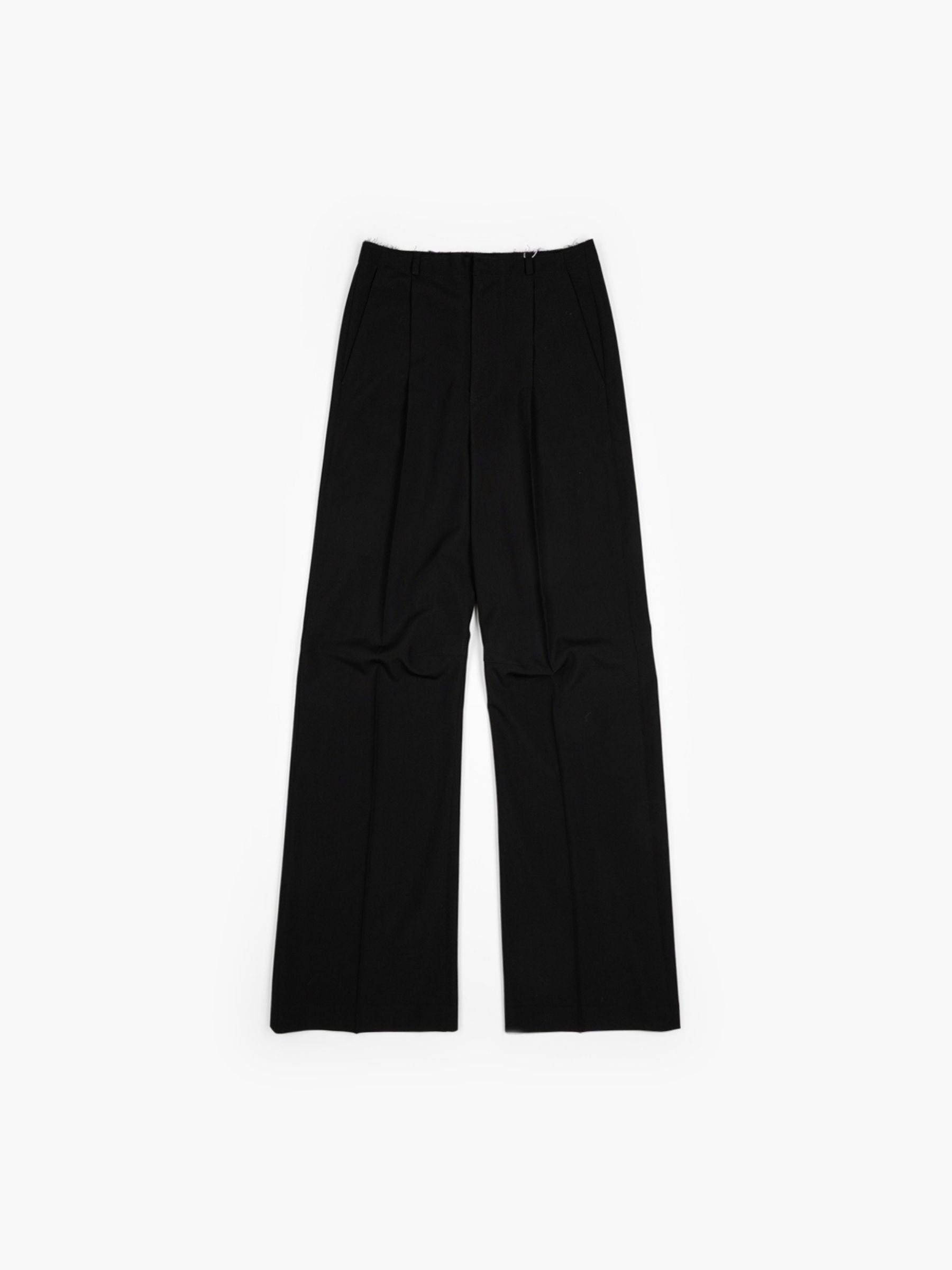 MM6 Maison Margiela Raw Hem Pants Black
