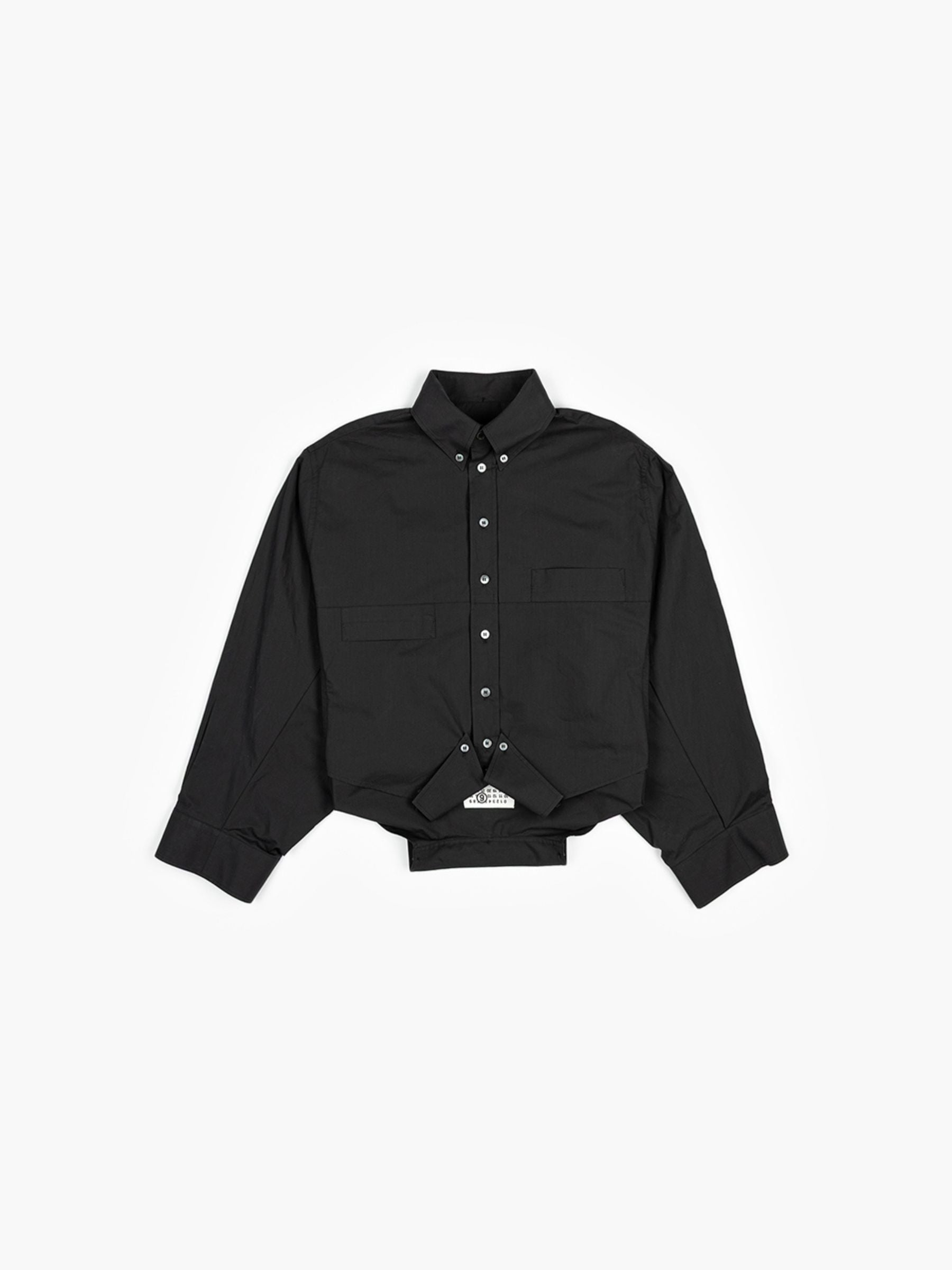 MM6 Maison Margiela Upside Down Blouse Dark Grey
