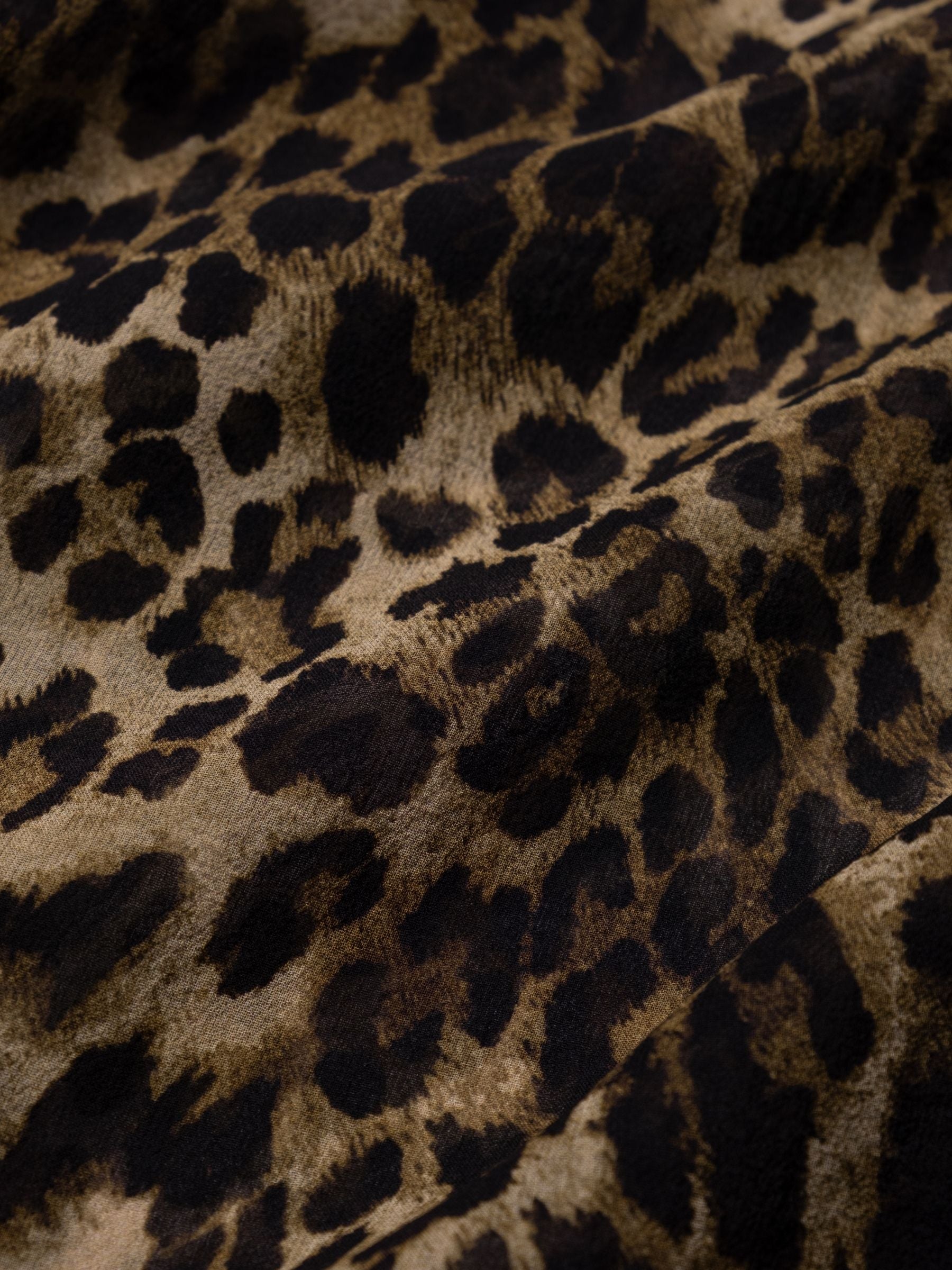 Nili Lotan Gaia Slim Shirt Vintage Leopard