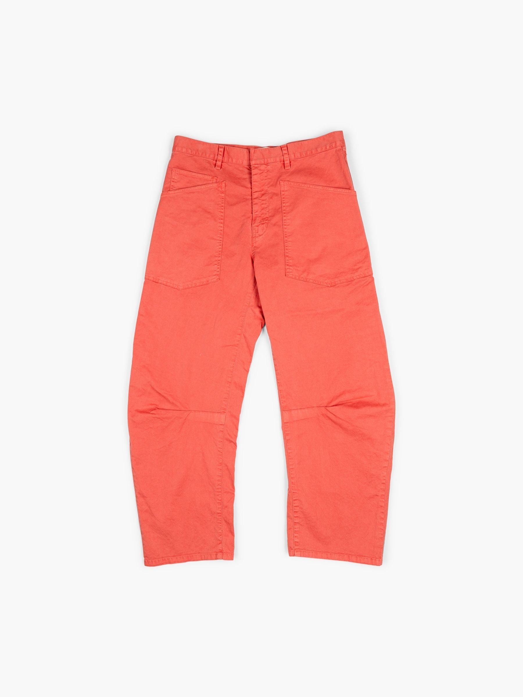 Nili Lotan Shon Pant Vintage Washed Faded Red