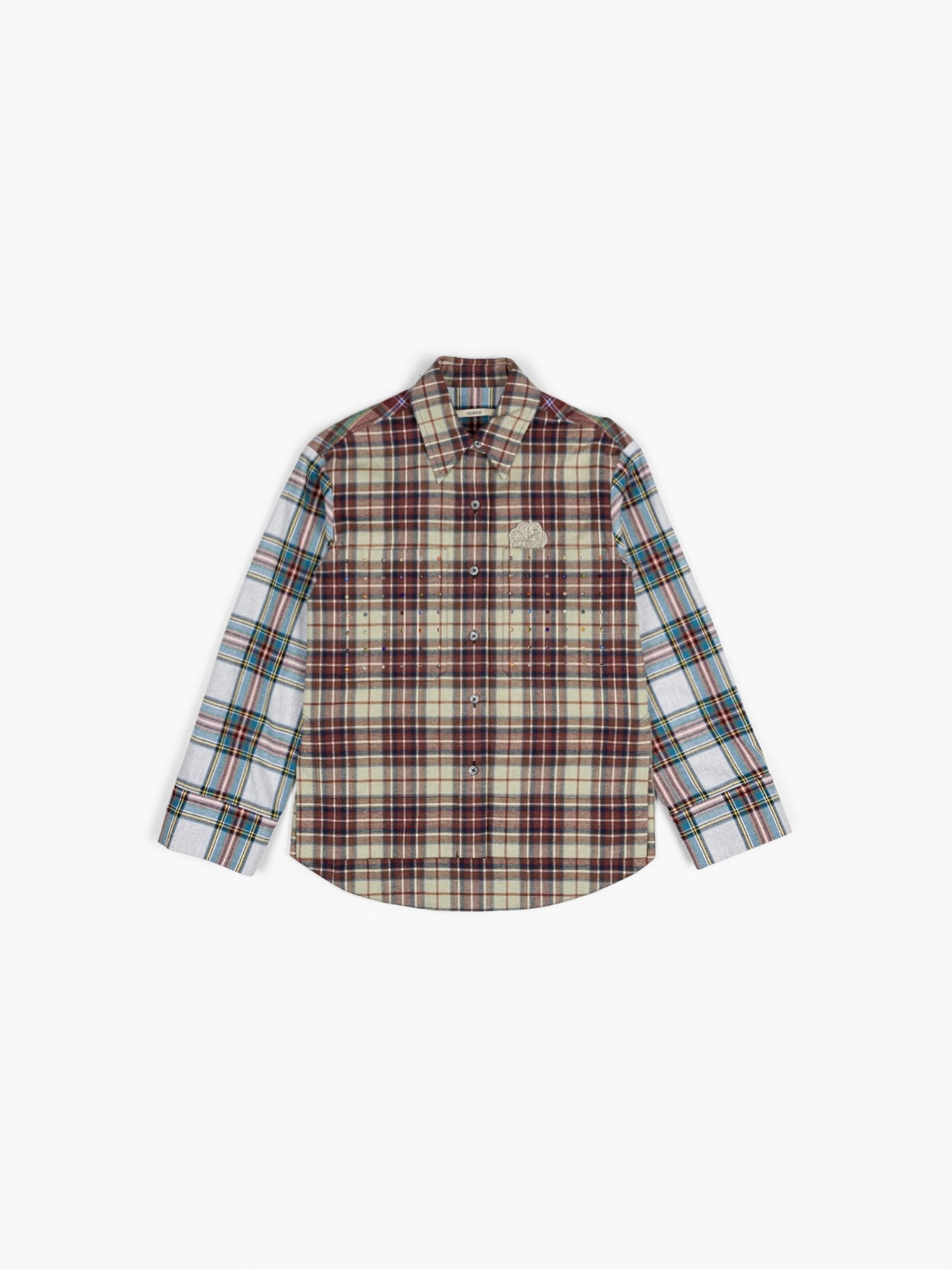 Odeeh Fancy Clan Checks Blouse Multi