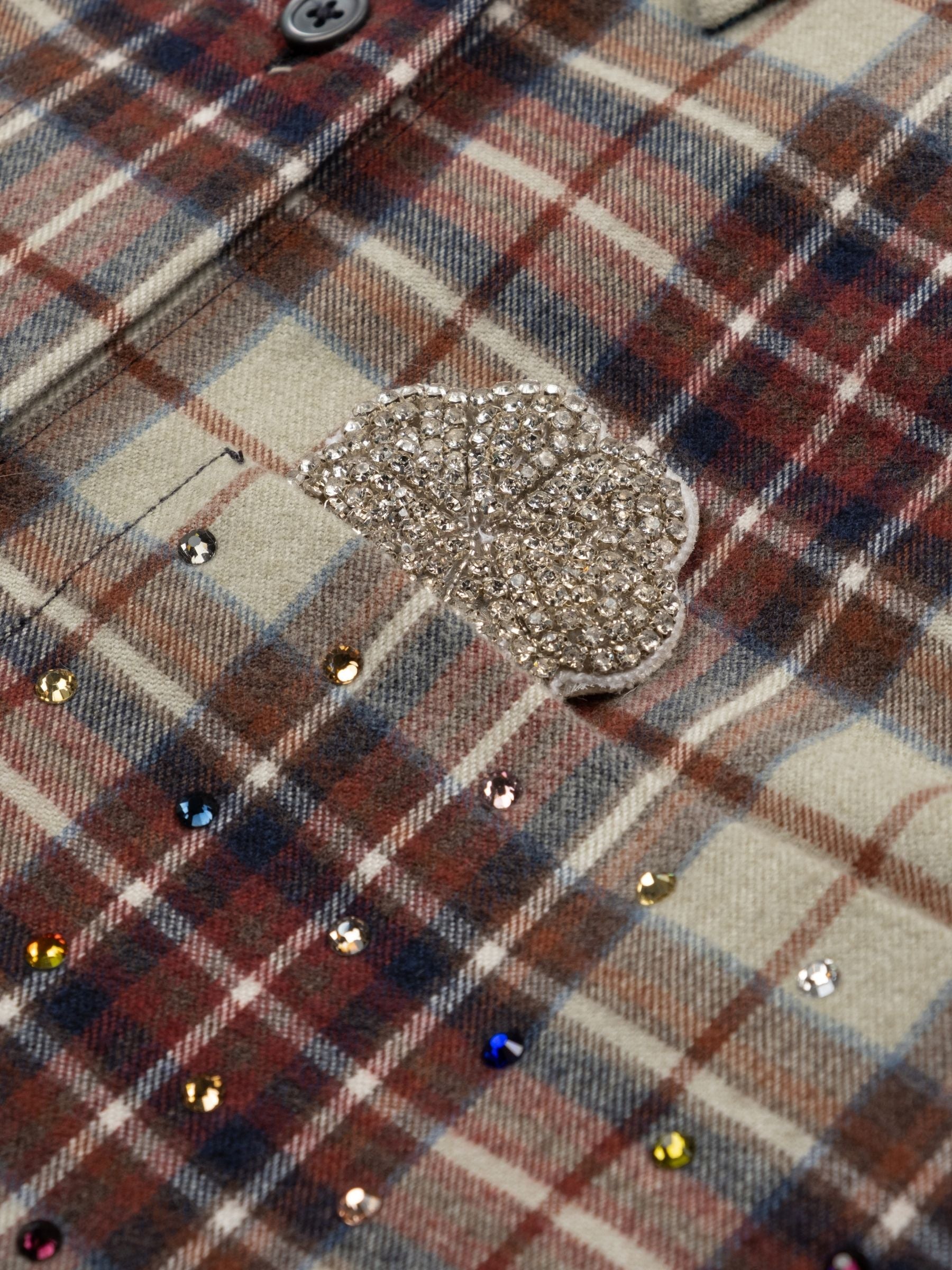 Odeeh Fancy Clan Checks Blouse Multi