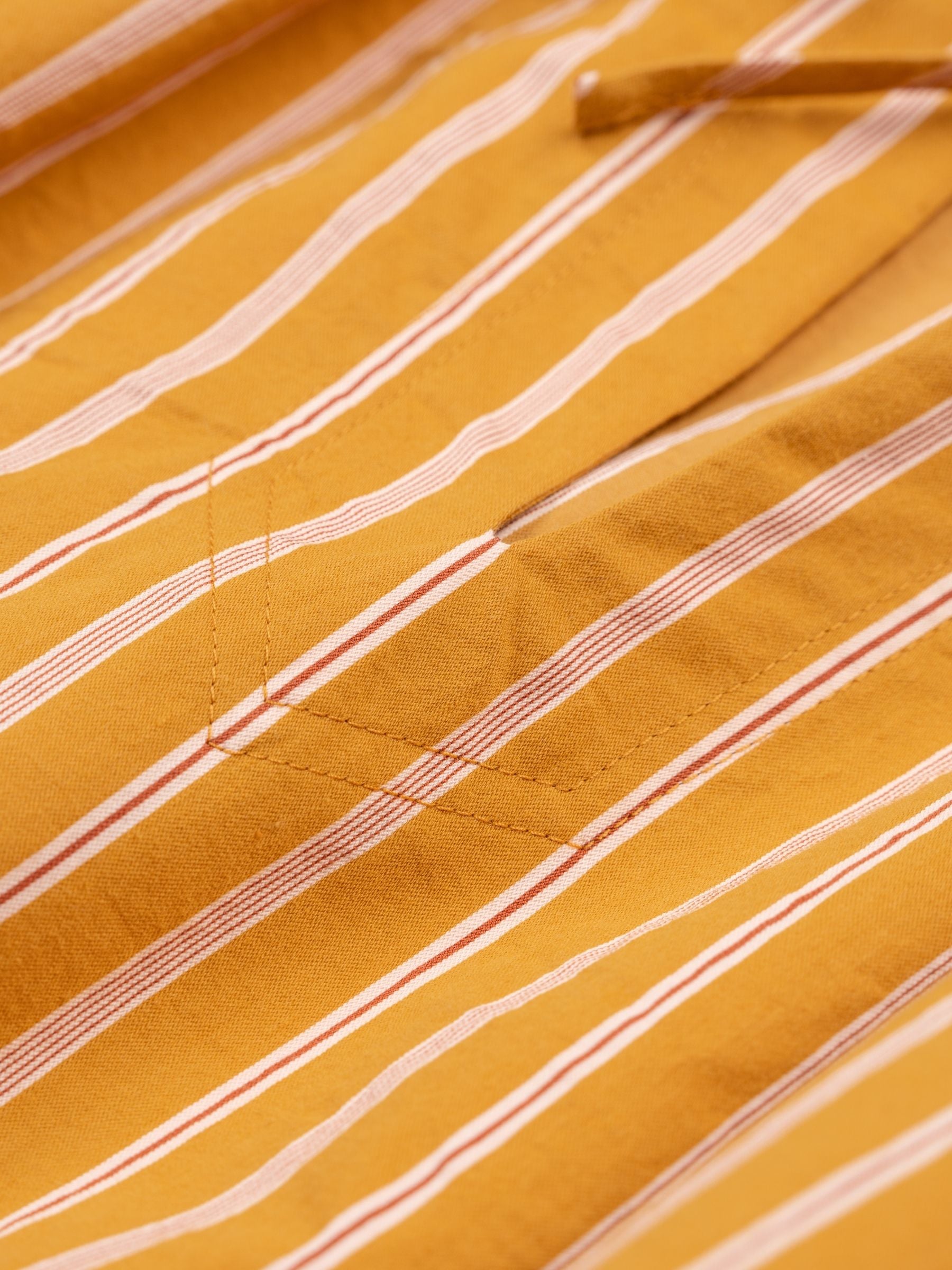 Odeeh Fancy Stripe Dress ocker