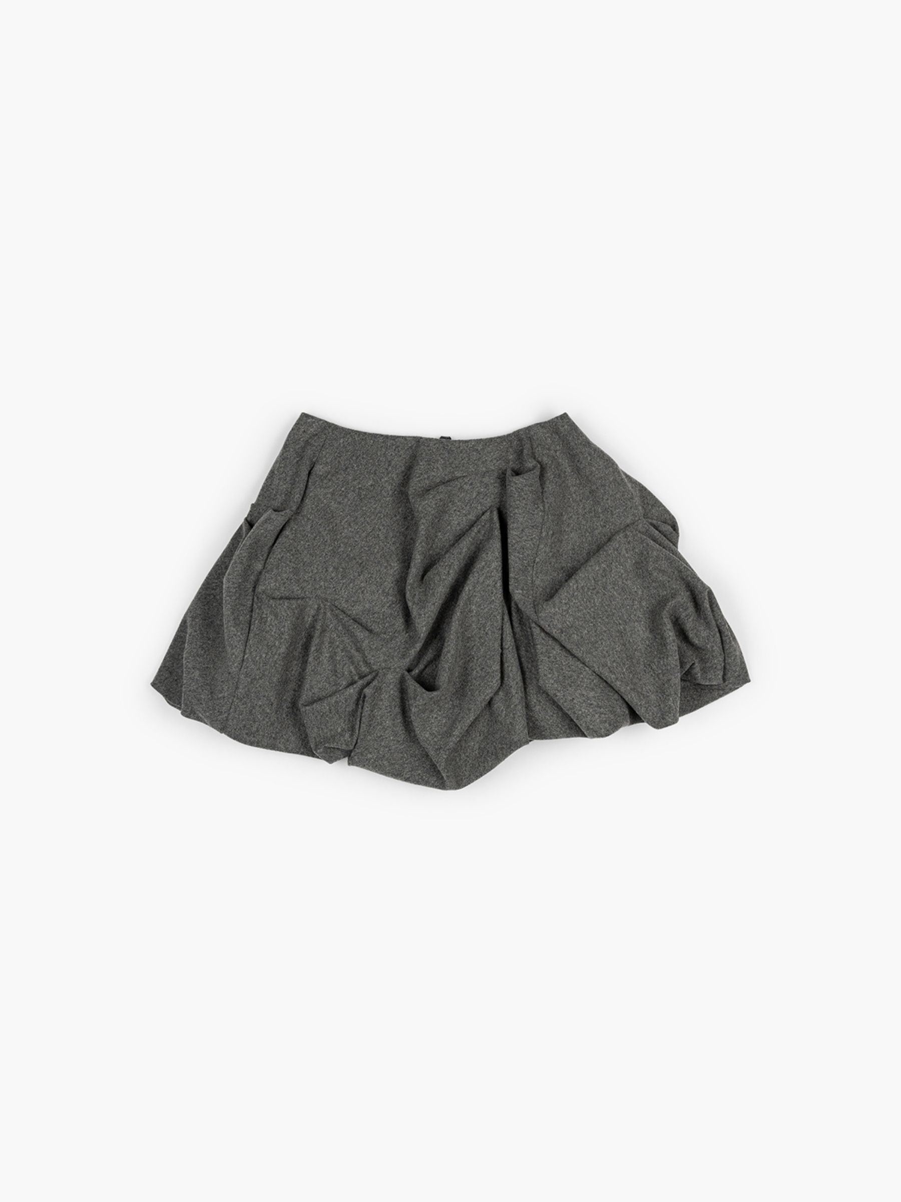 Odeeh Flanella Jersey Ruffle Skirt Light Flannel