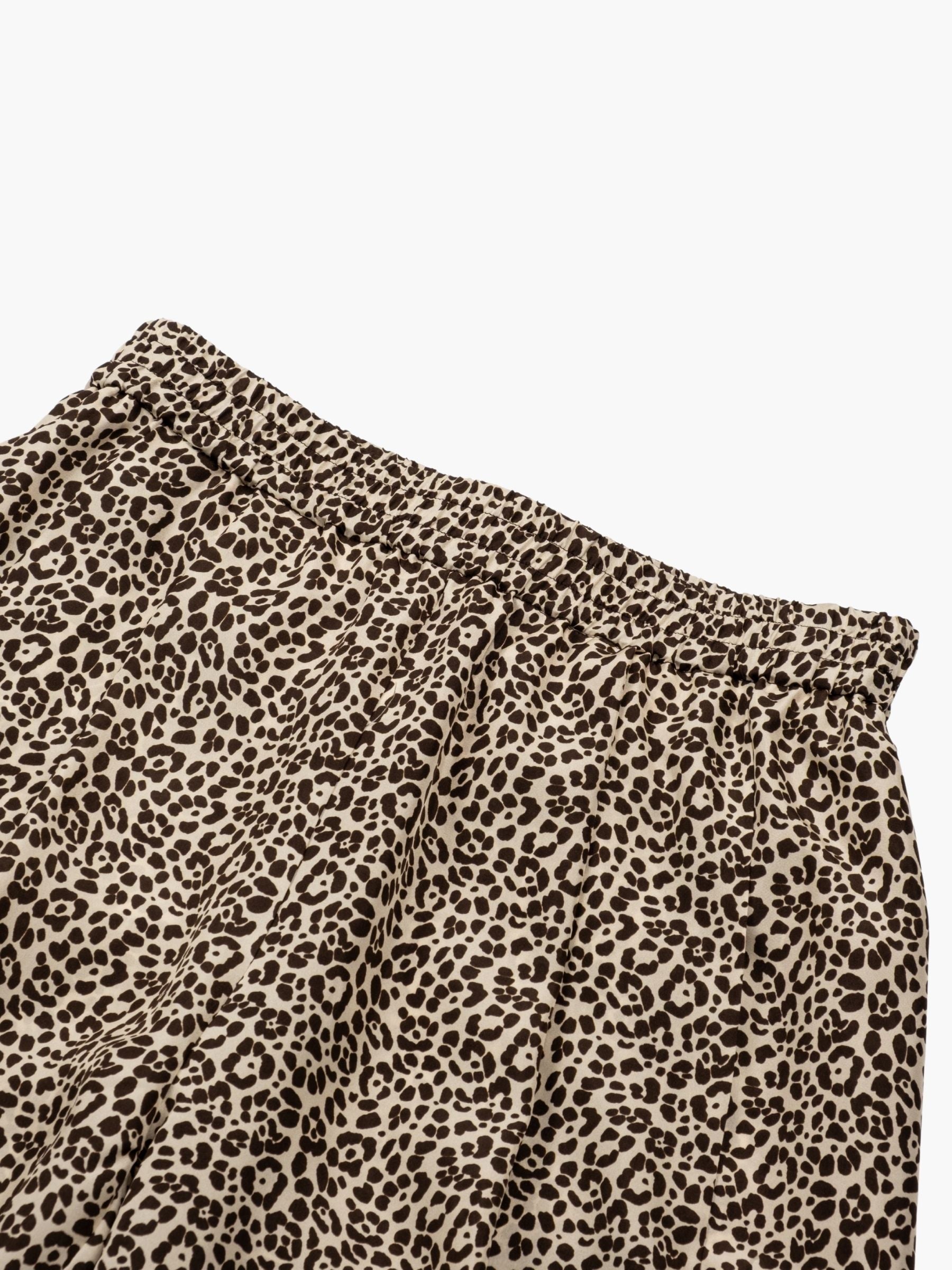 Odeeh Habotai Silk Leo Pants Cafe Noir