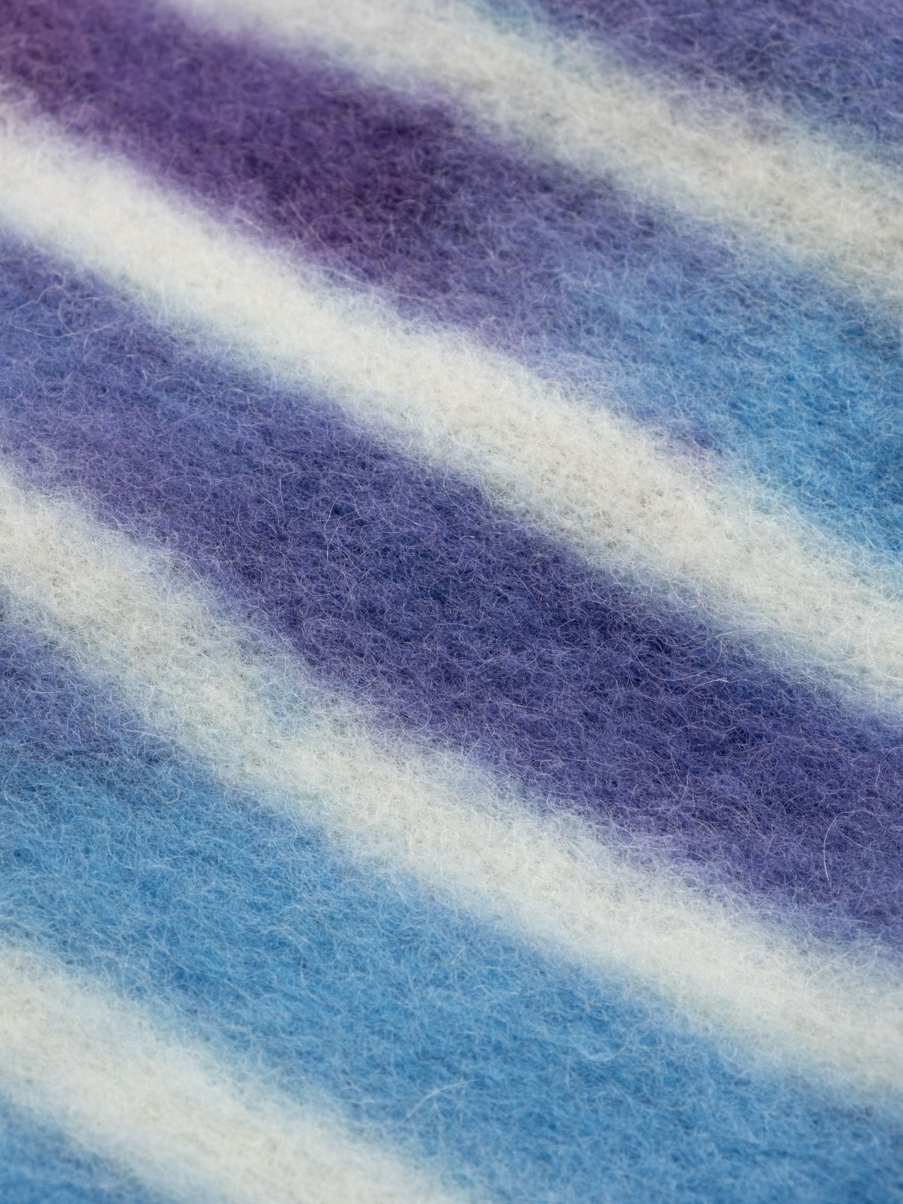 Odeeh Handpainted Stripes Scarf Lilac