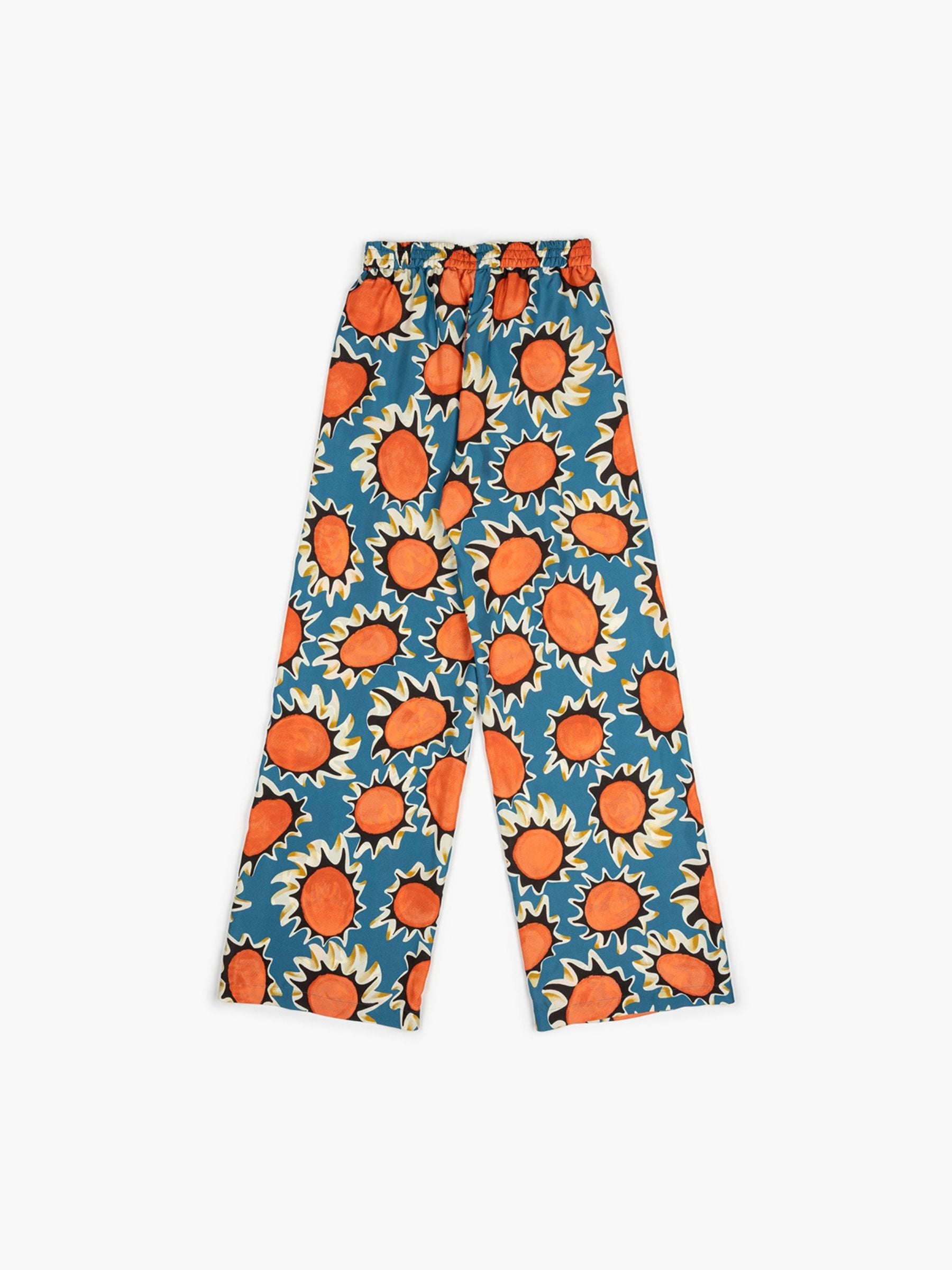 Odeeh Pop Flowers Pants Ocean