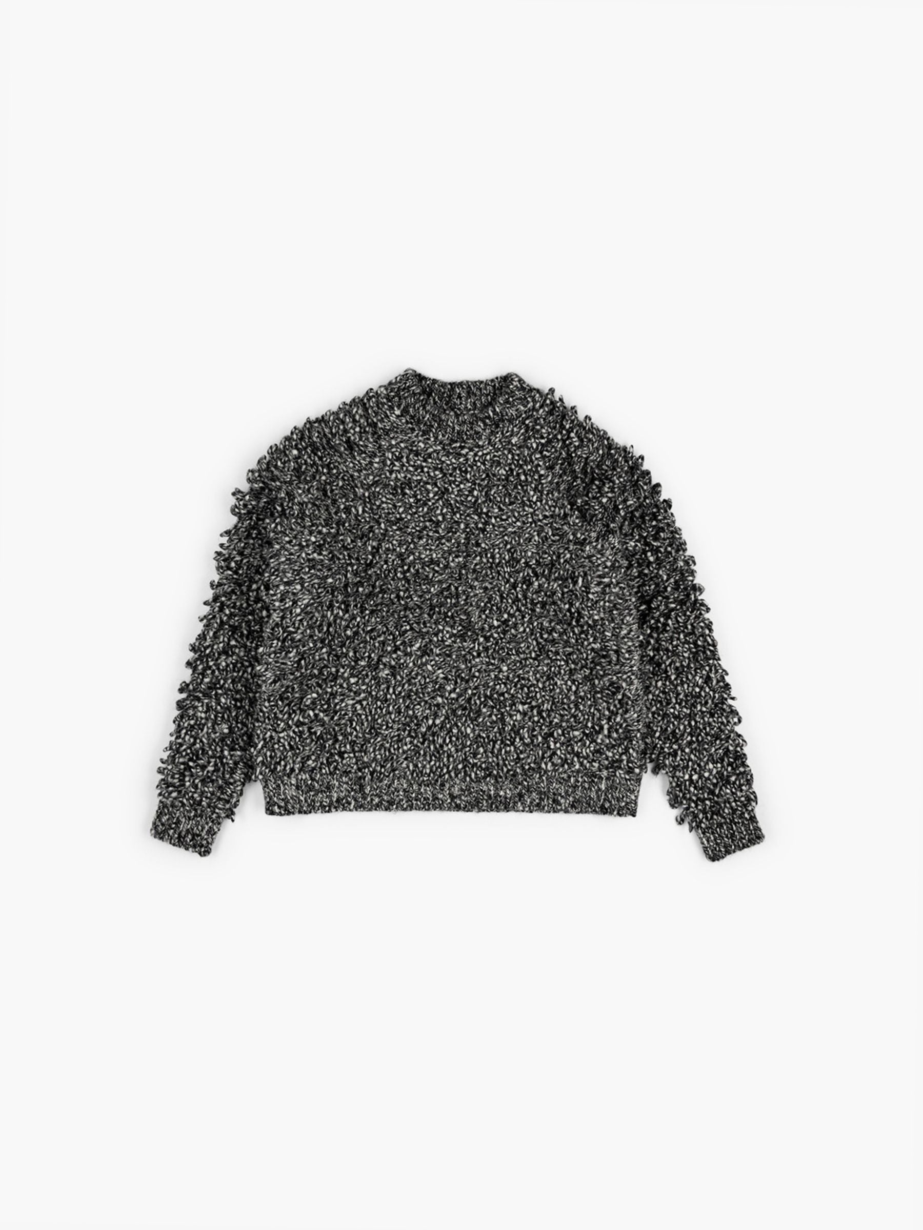 Odeeh Wool Alpaca Mix Pullover Black White