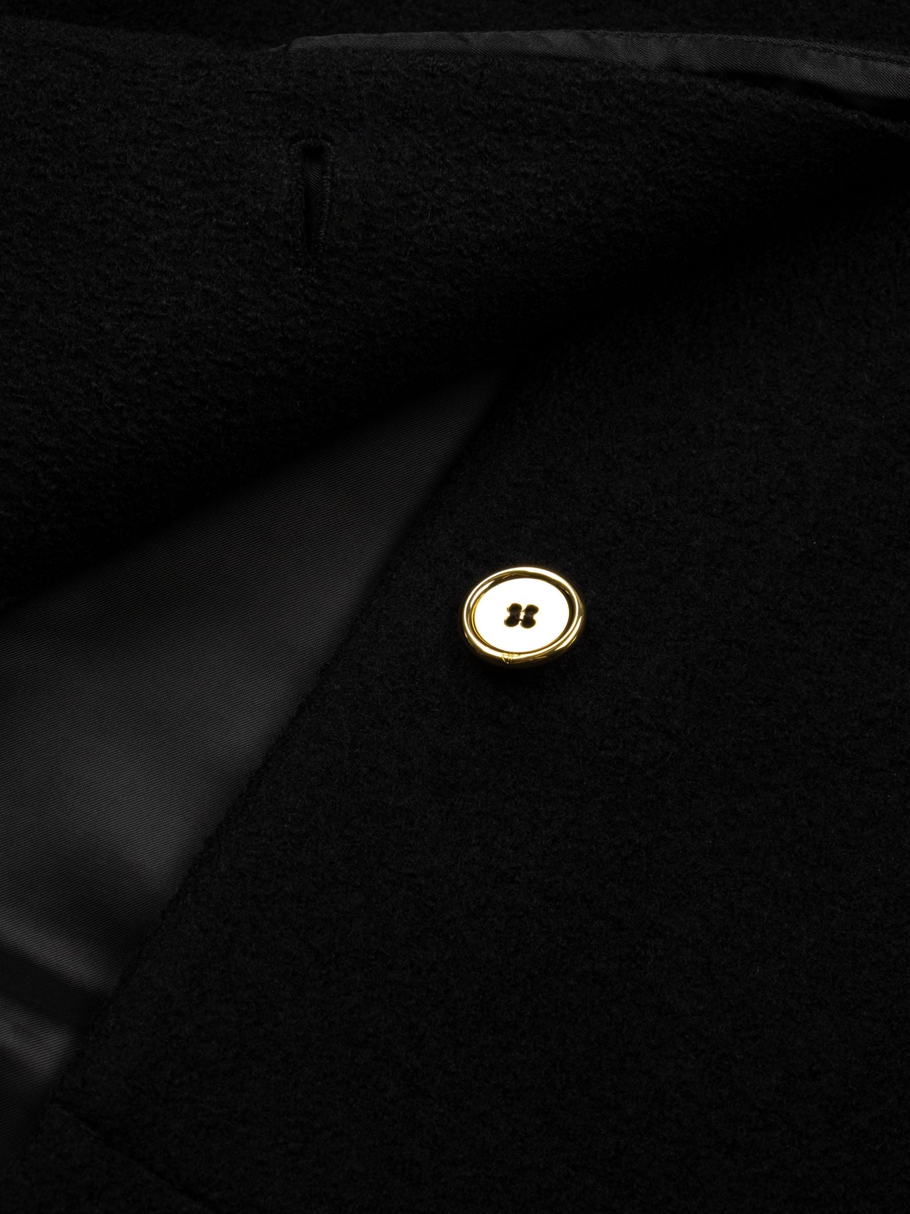 Patou Belted Lock Jacket Black