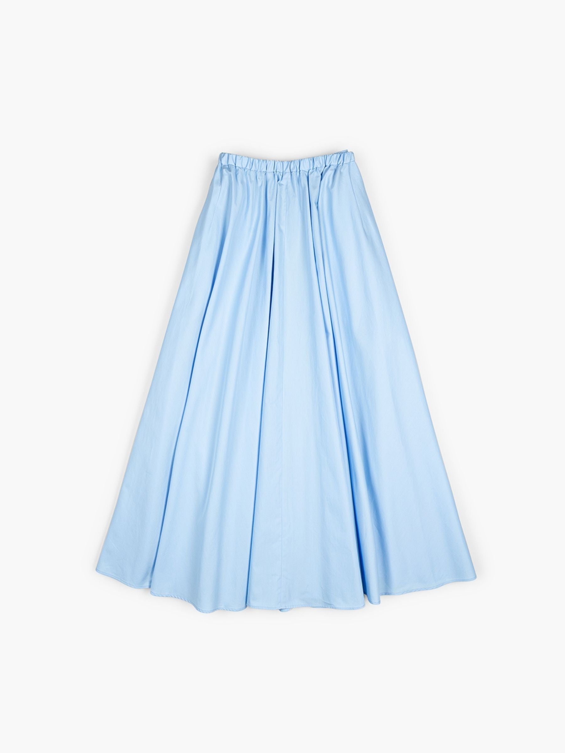 Patou Elasticated Midi Skirt Riviera Blue