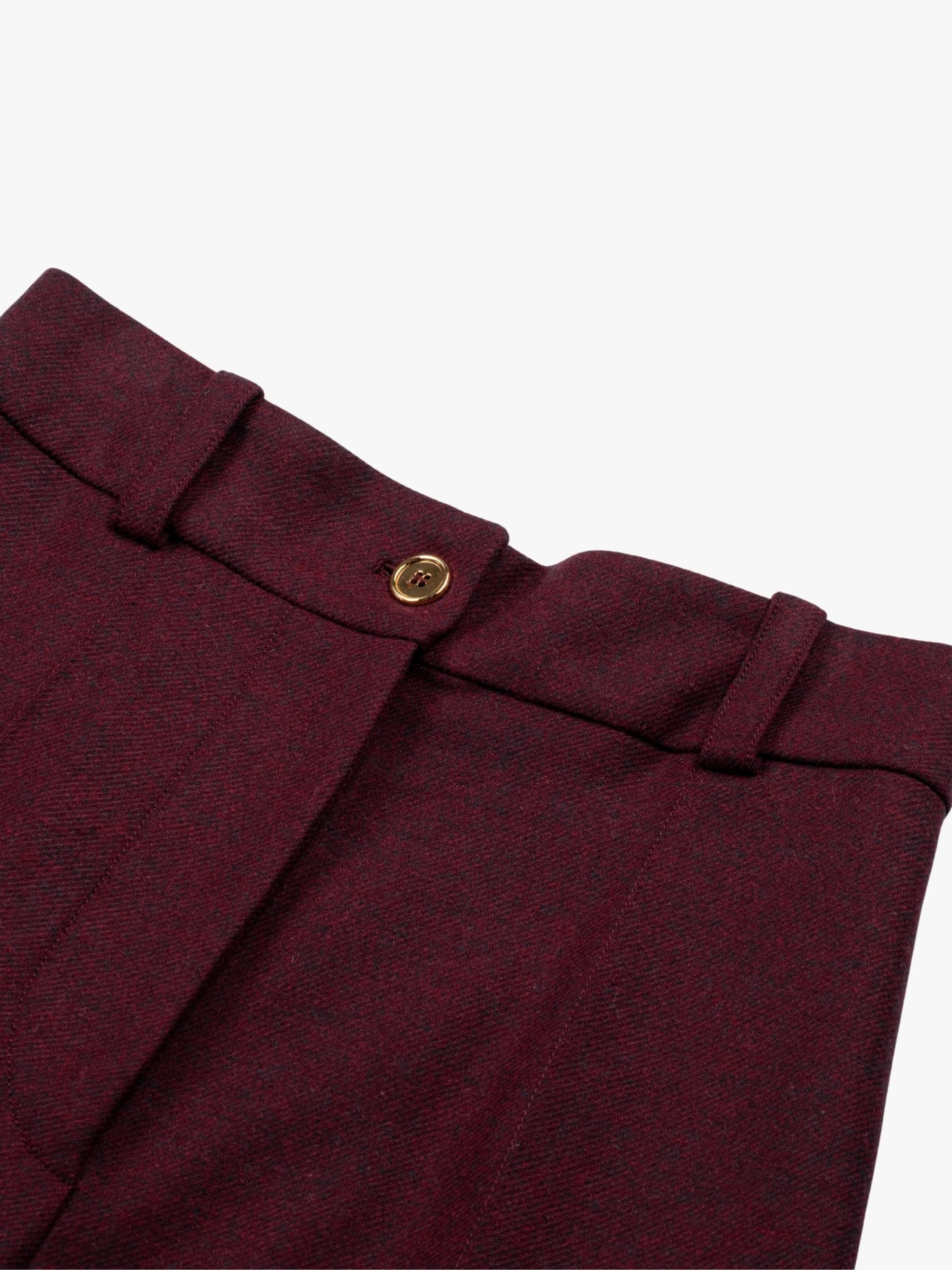 Patou Flared Cargo Trousers Syrah