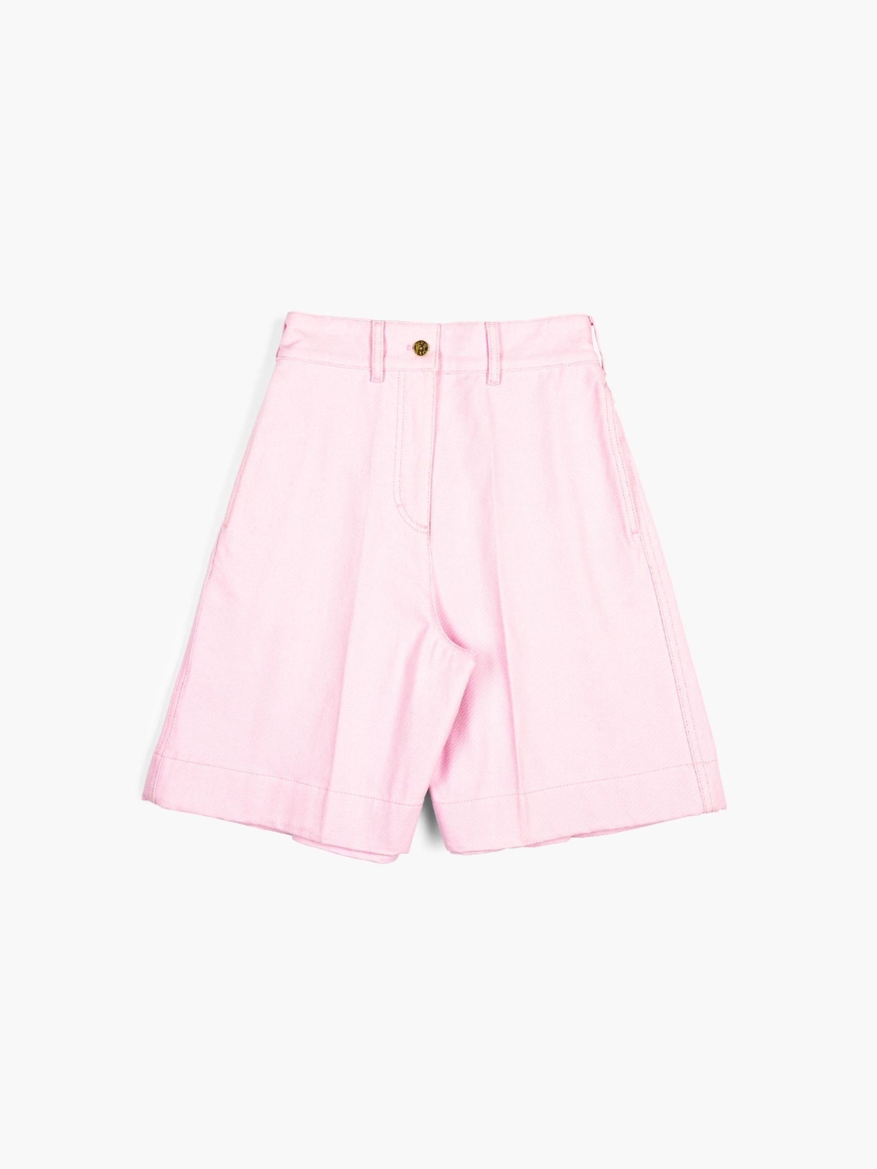 Patou Summer Denim Bermuda Pink Sunset