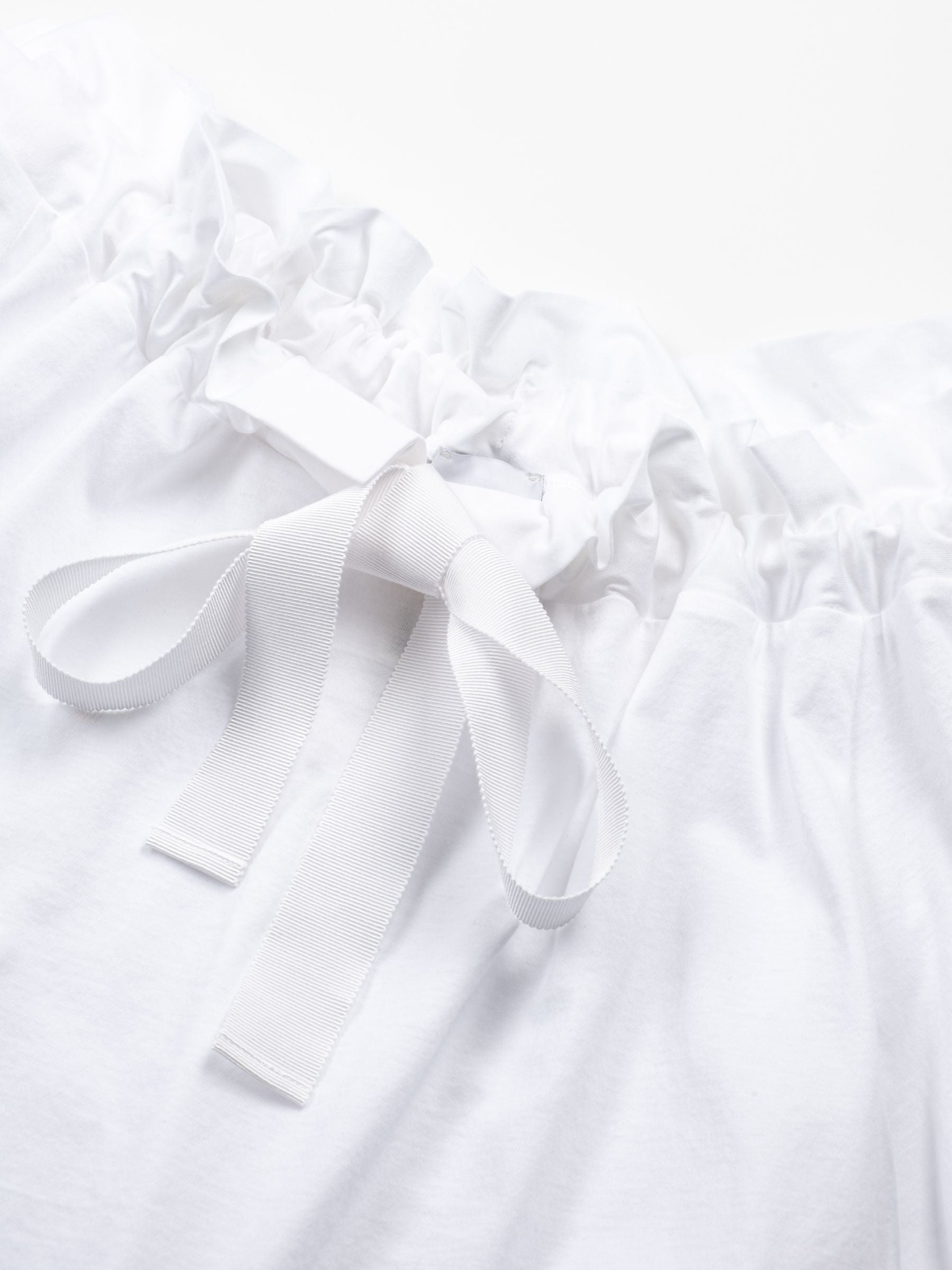 Patou Volume Jersey Top White