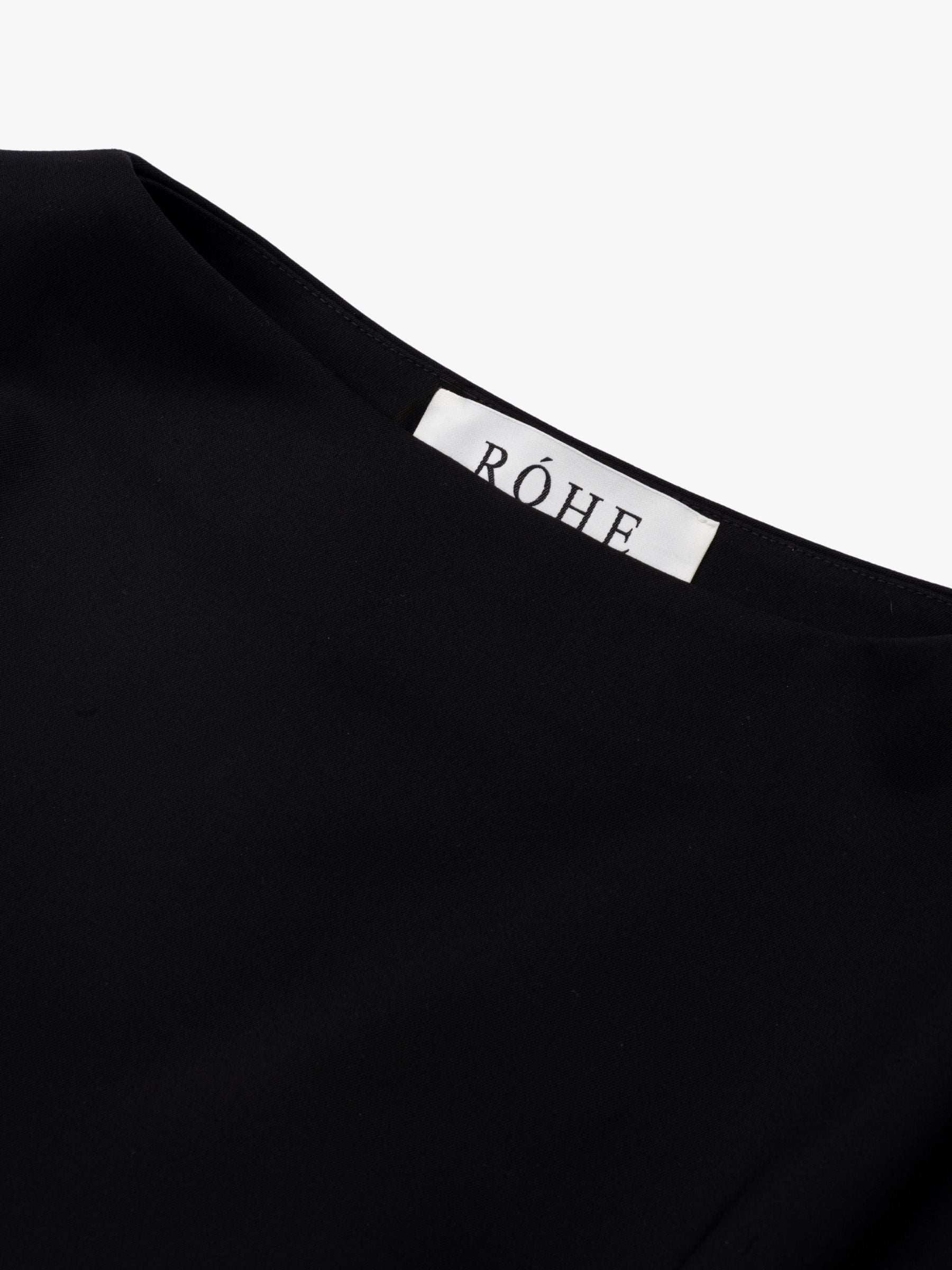 Rohe Draped Lapel Top Black