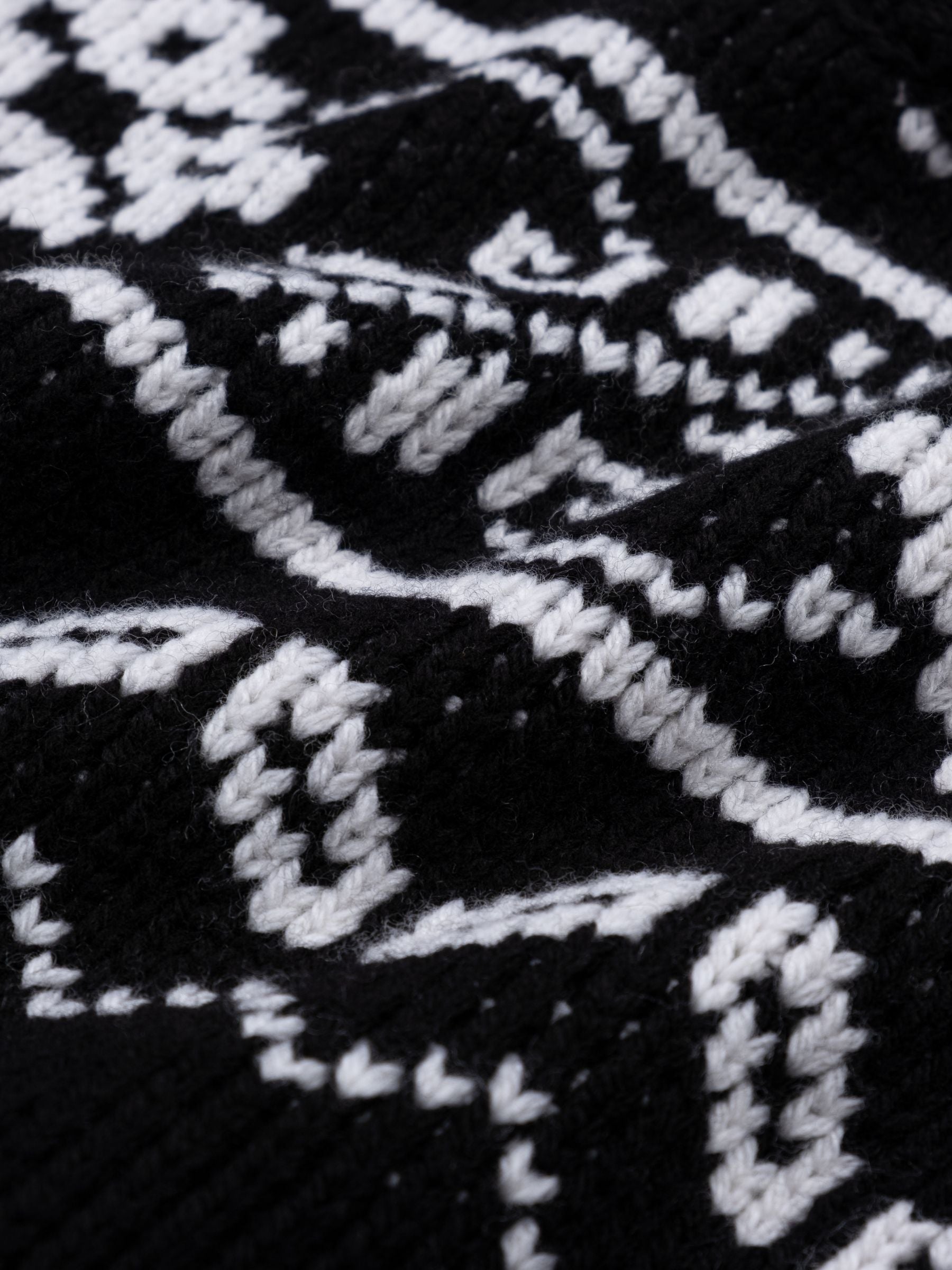 Rohe Fair-isle Knitted Jumper Black