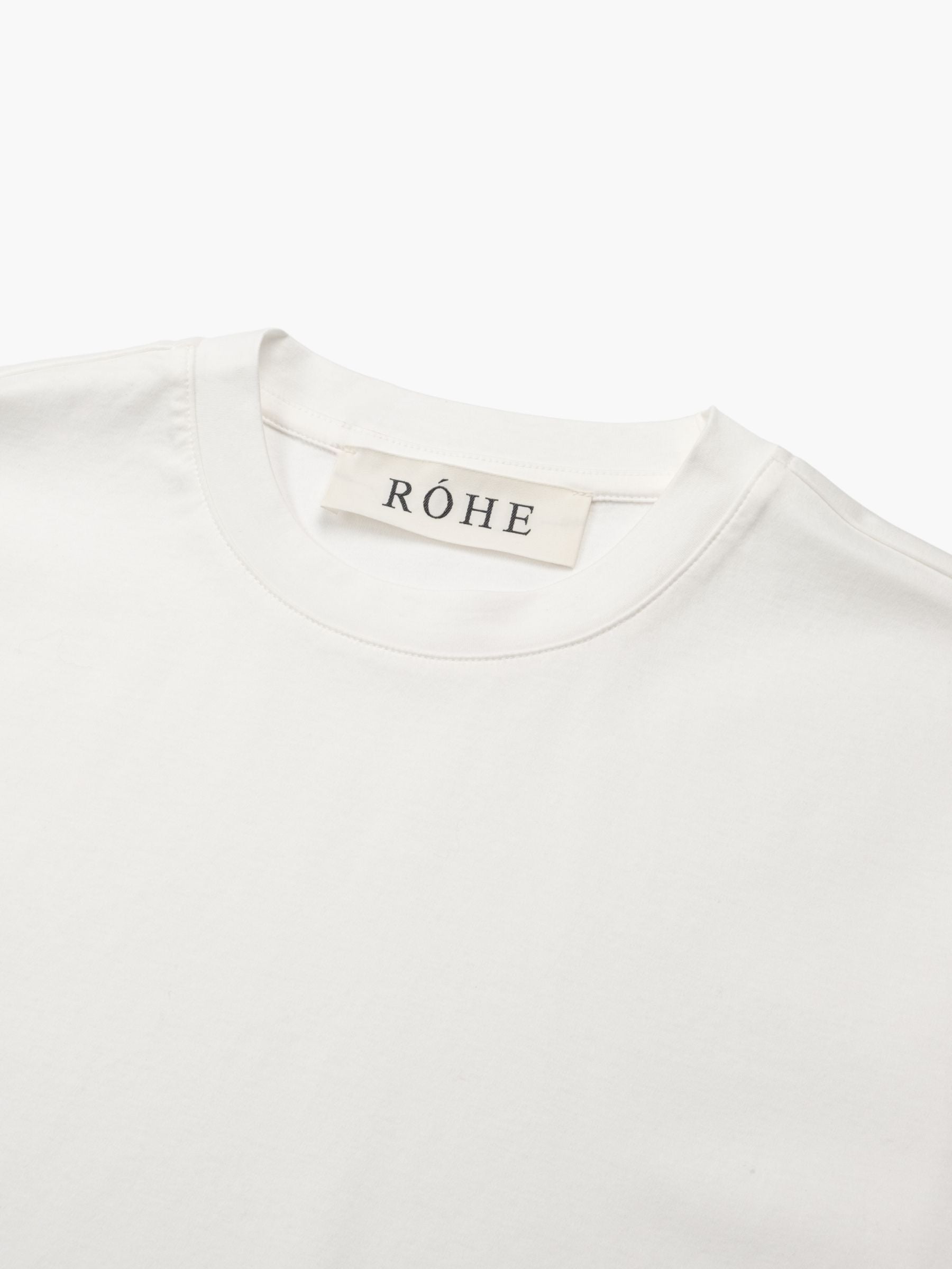 Rohe Oversized Cotton Silk T-shirt Off White