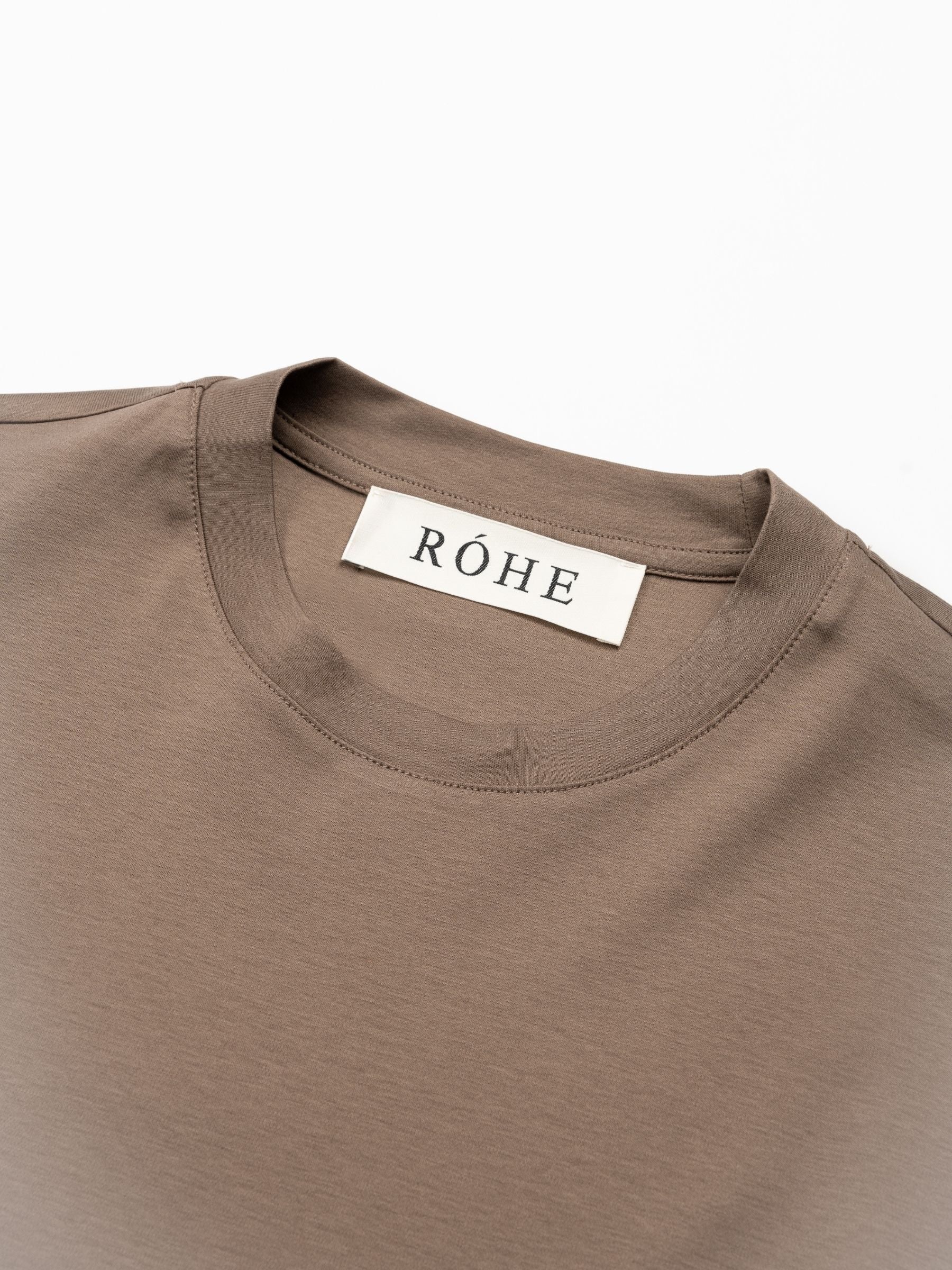 Rohe Oversized Cotton Silk T-shirt Taupe