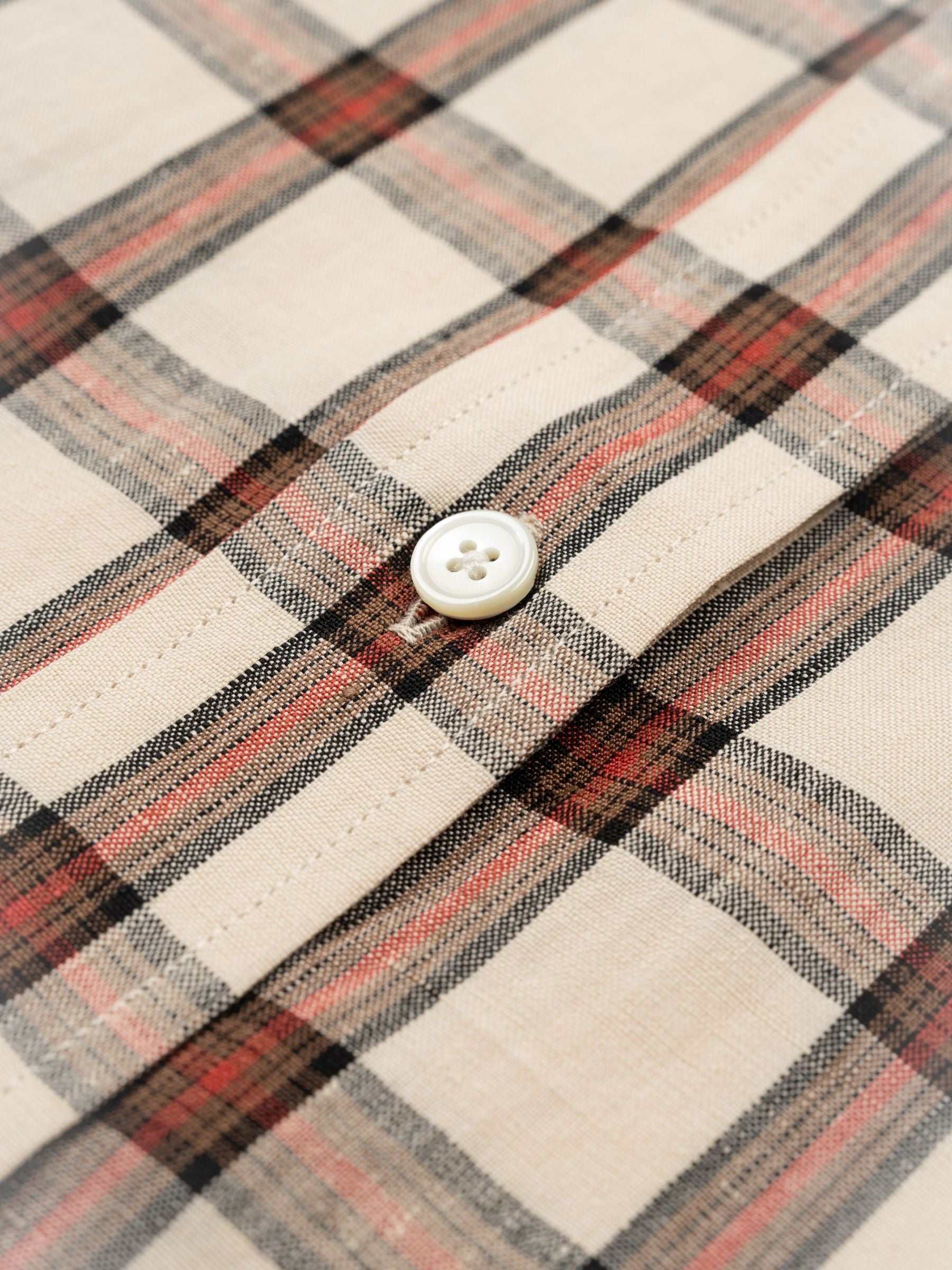 Rohe Oversized Check Shirt Red Table Check