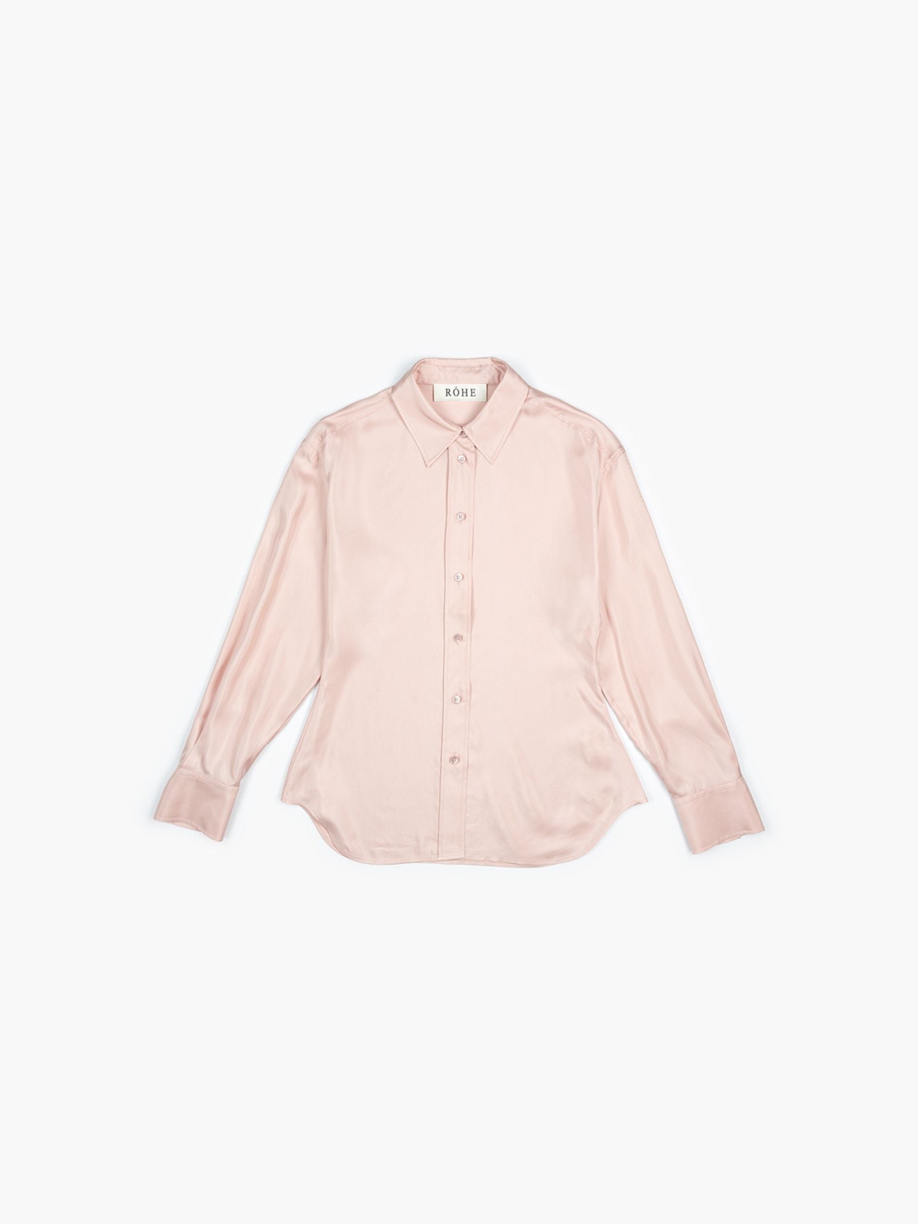 Rohe Shaped Silk Shirt Rose