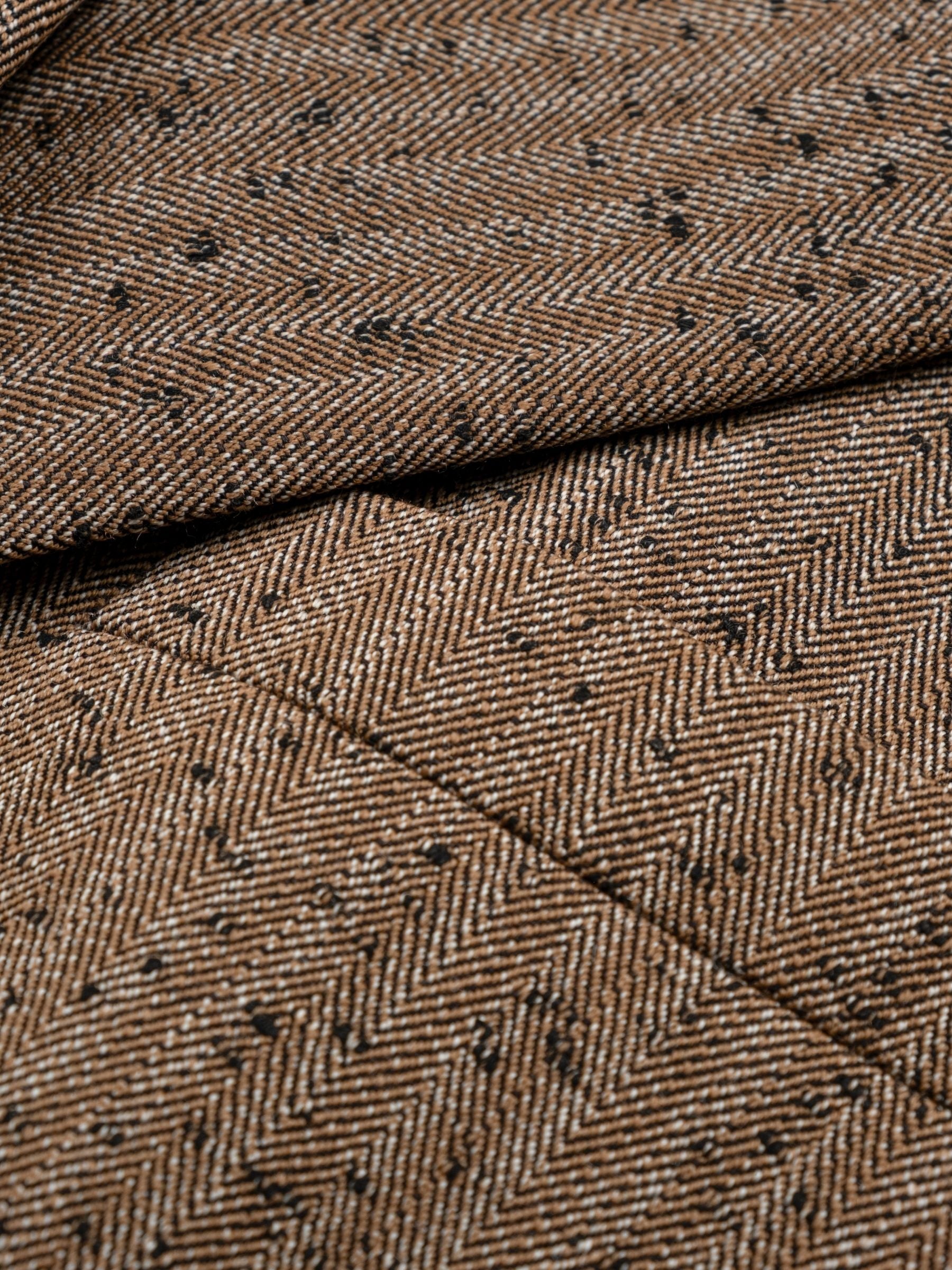 Rohe Slub Herringbone Double-Breasted Blazer Herringbone