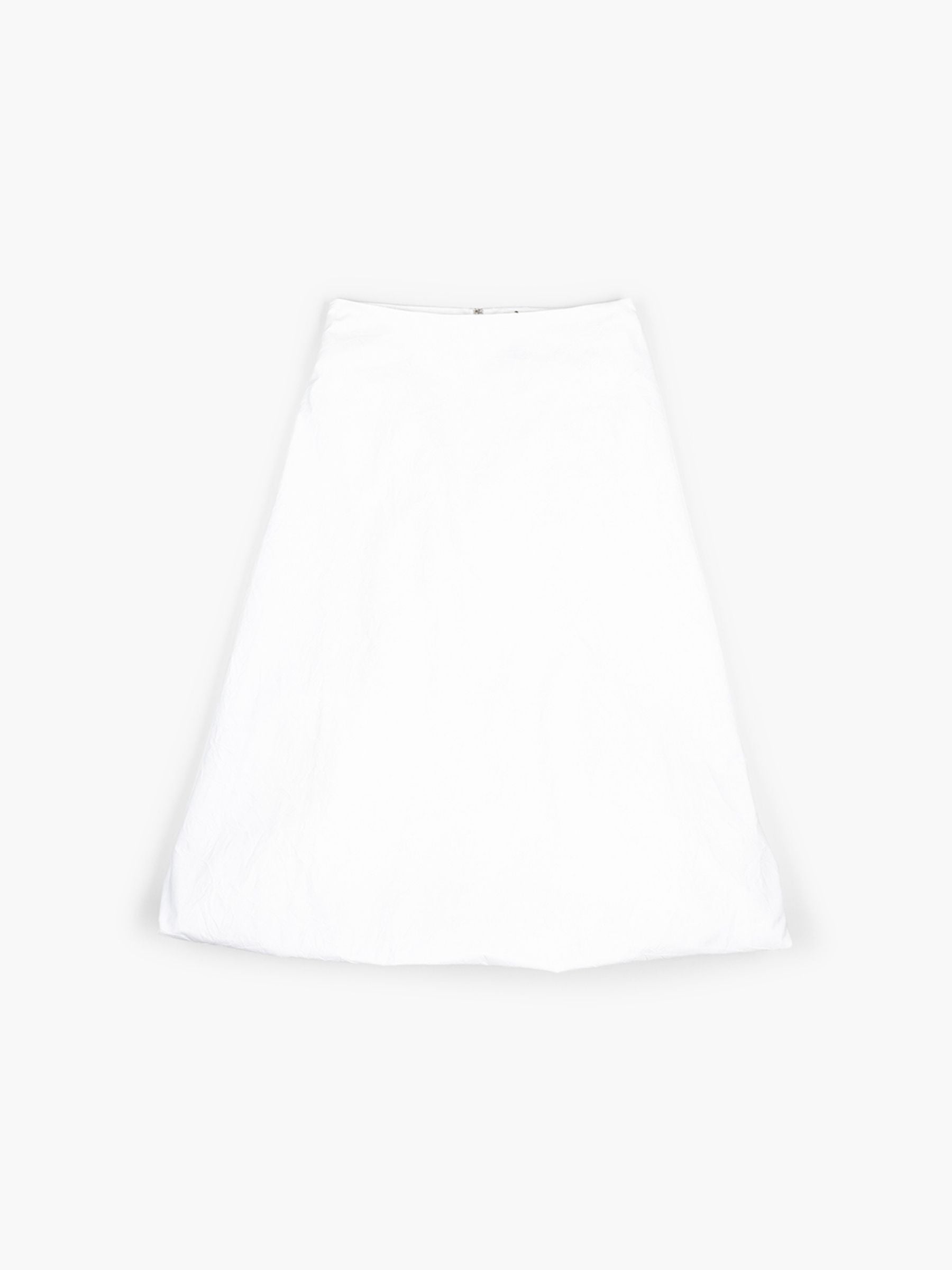 Rohe Twisted Crushed Cotton Skirt Optic White