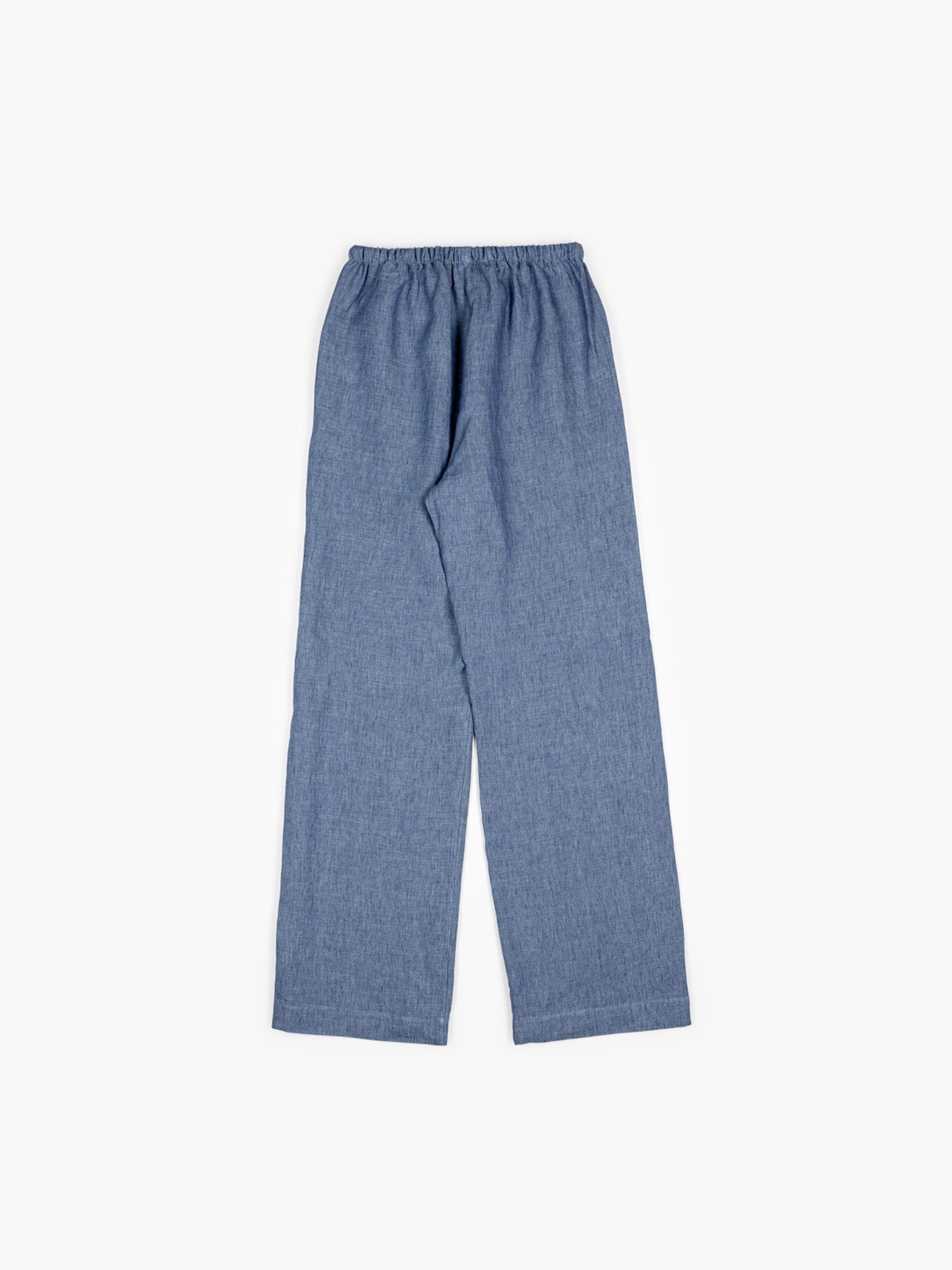 Rohe Wide Leg Pyjama Trousers Ocean Blue