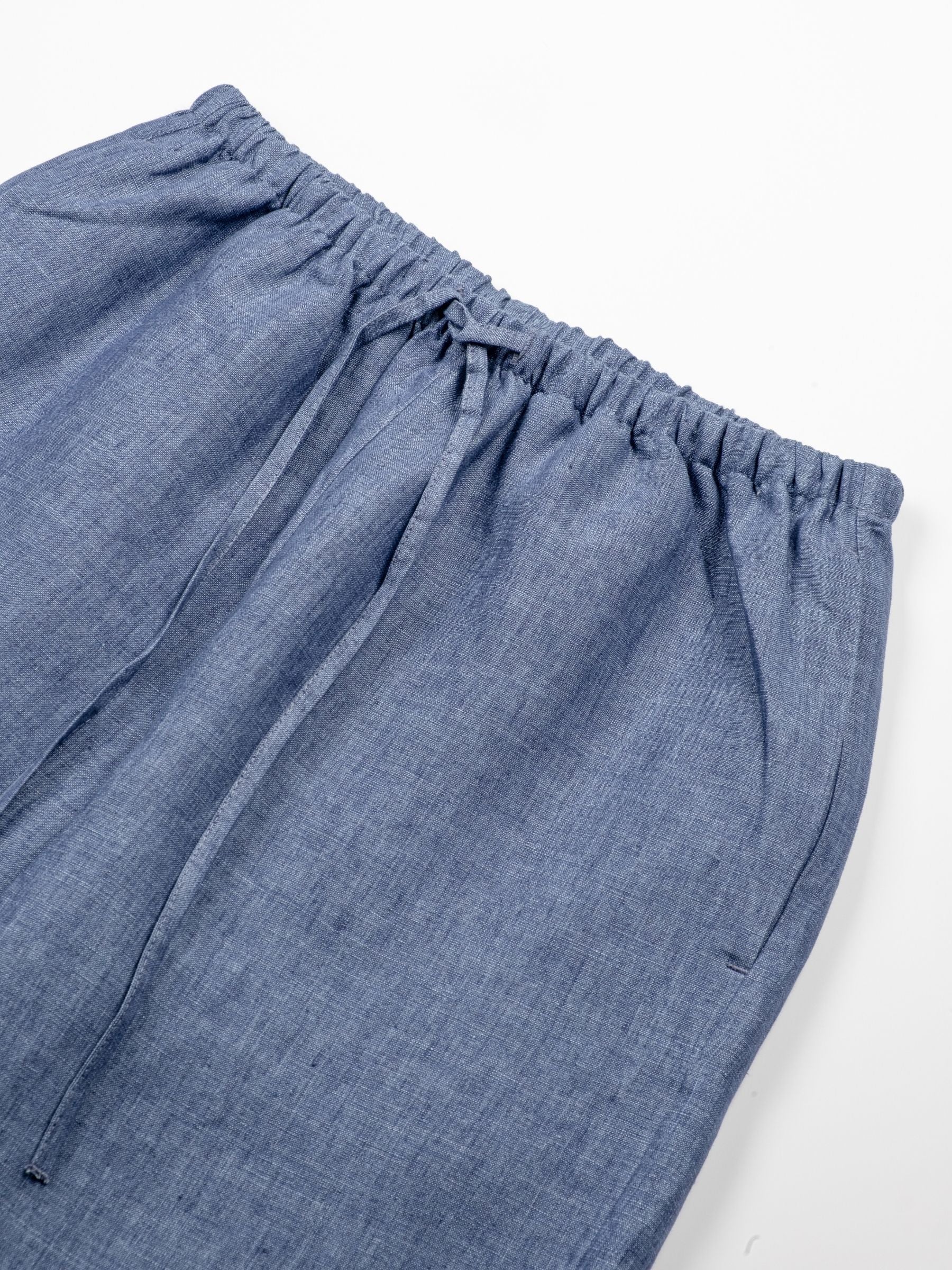 Rohe Wide Leg Pyjama Trousers Ocean Blue