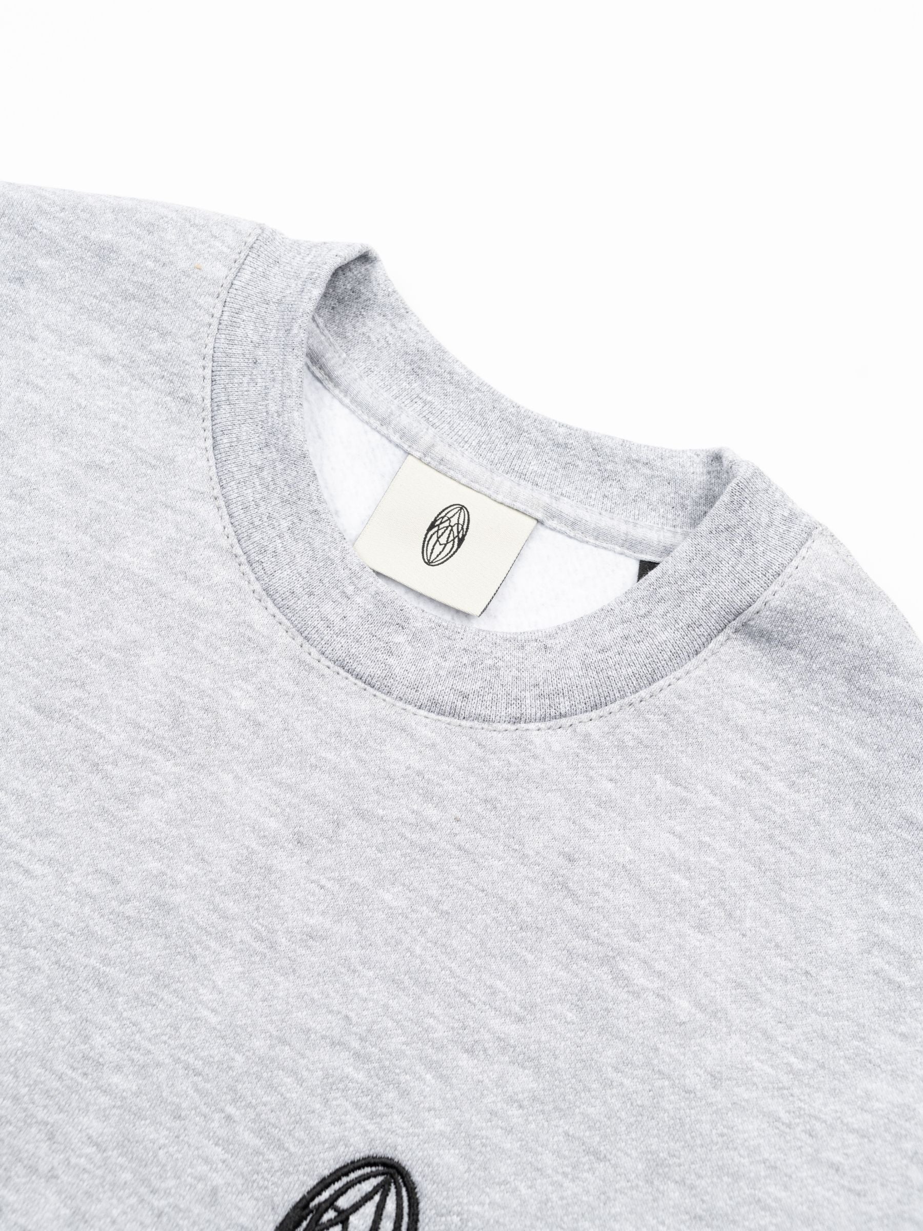 Roomers Club Logo Sweater Heather Grey