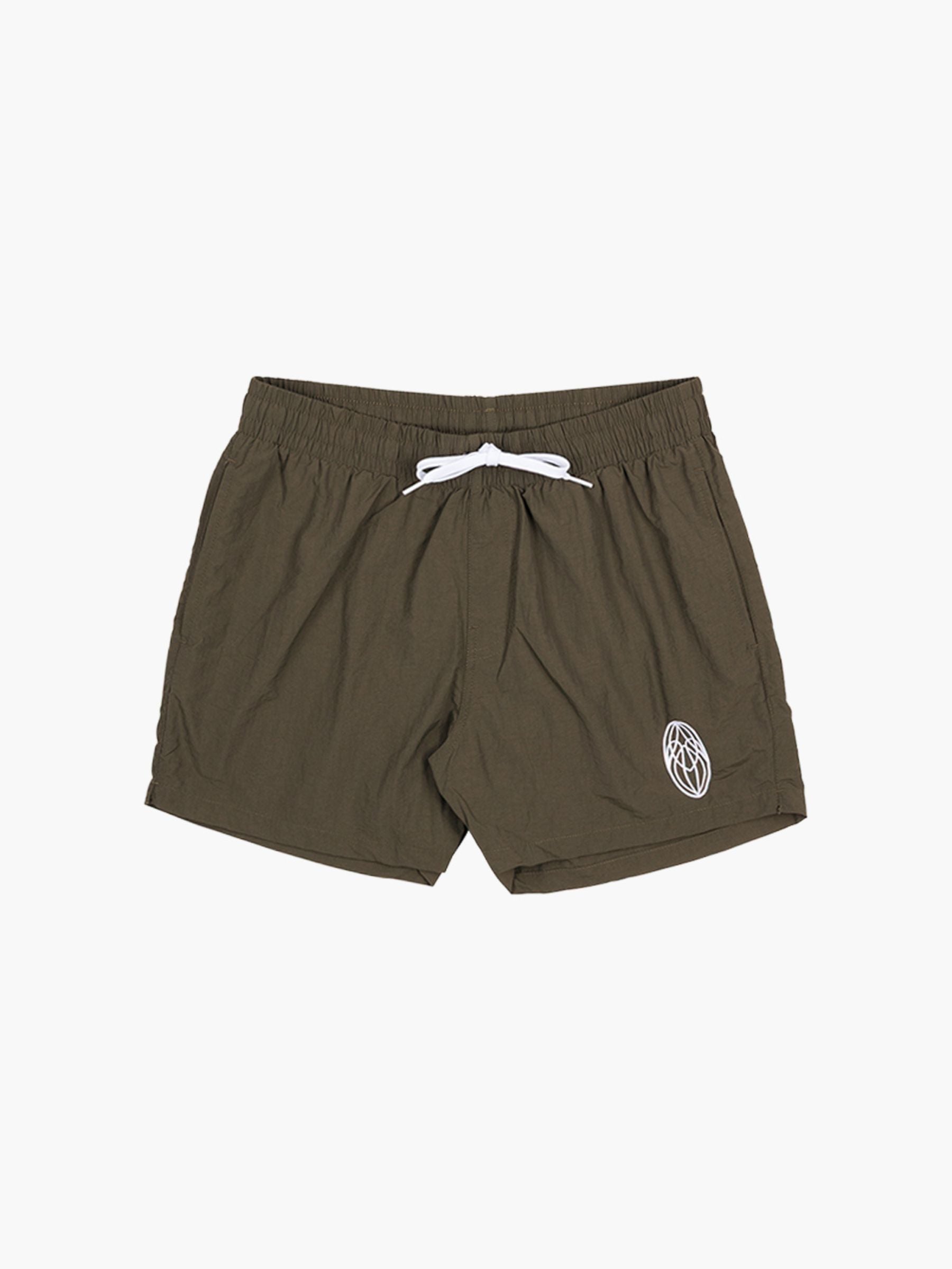 Roomers Swimshort Olive/White