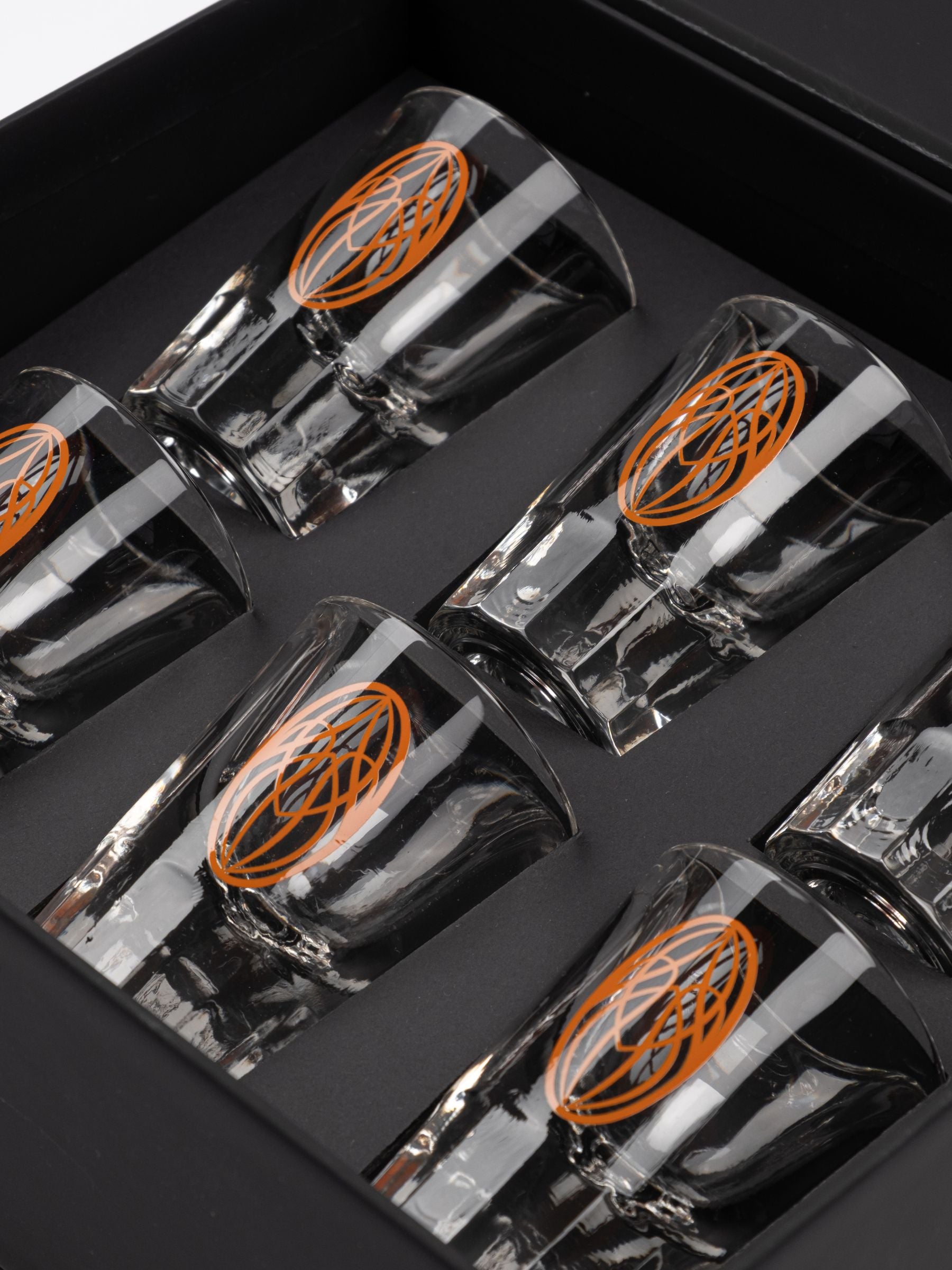 Roomers Box of 6 Shot Glasses Orange