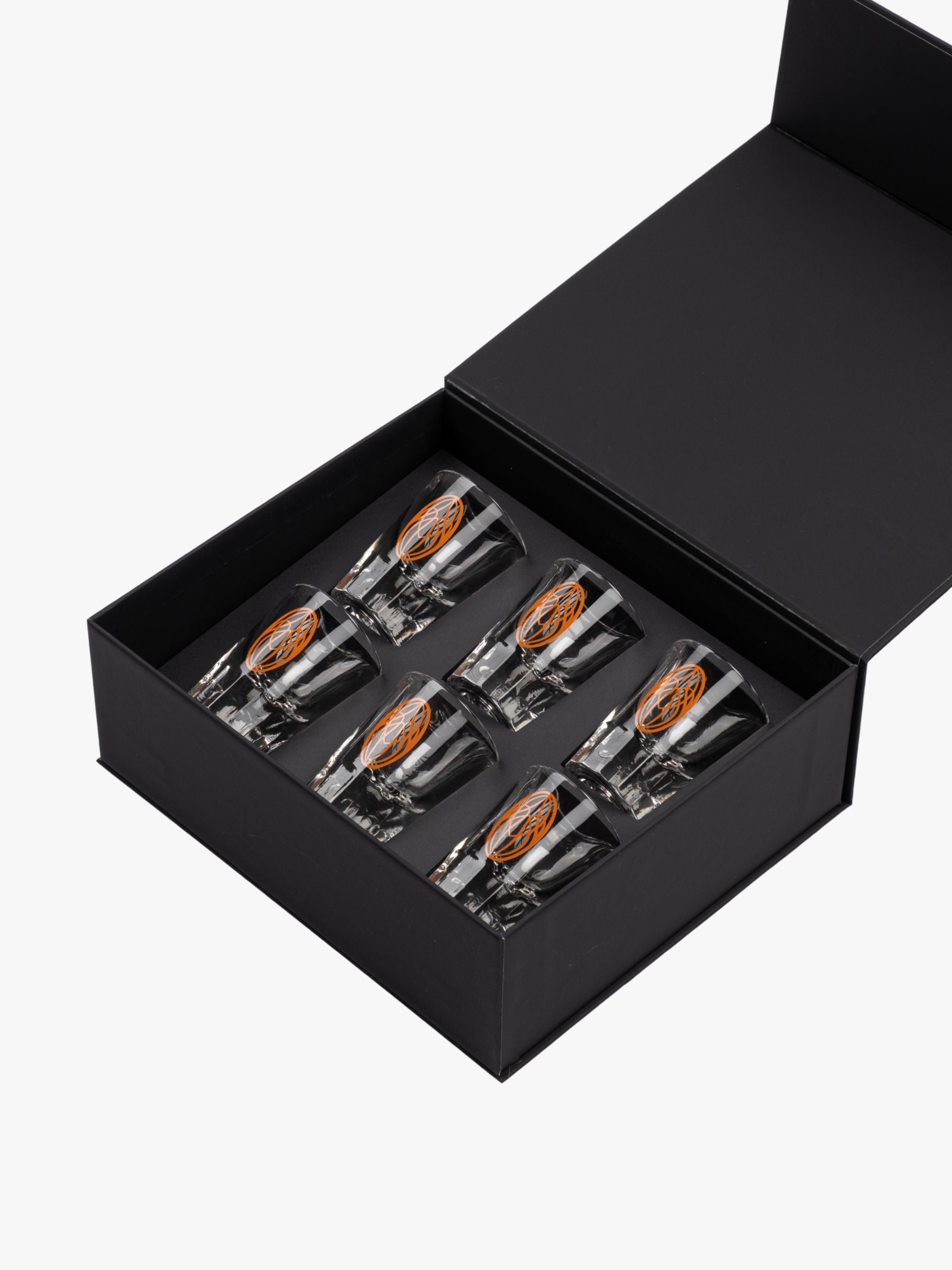 Roomers Box of 6 Shot Glasses Orange