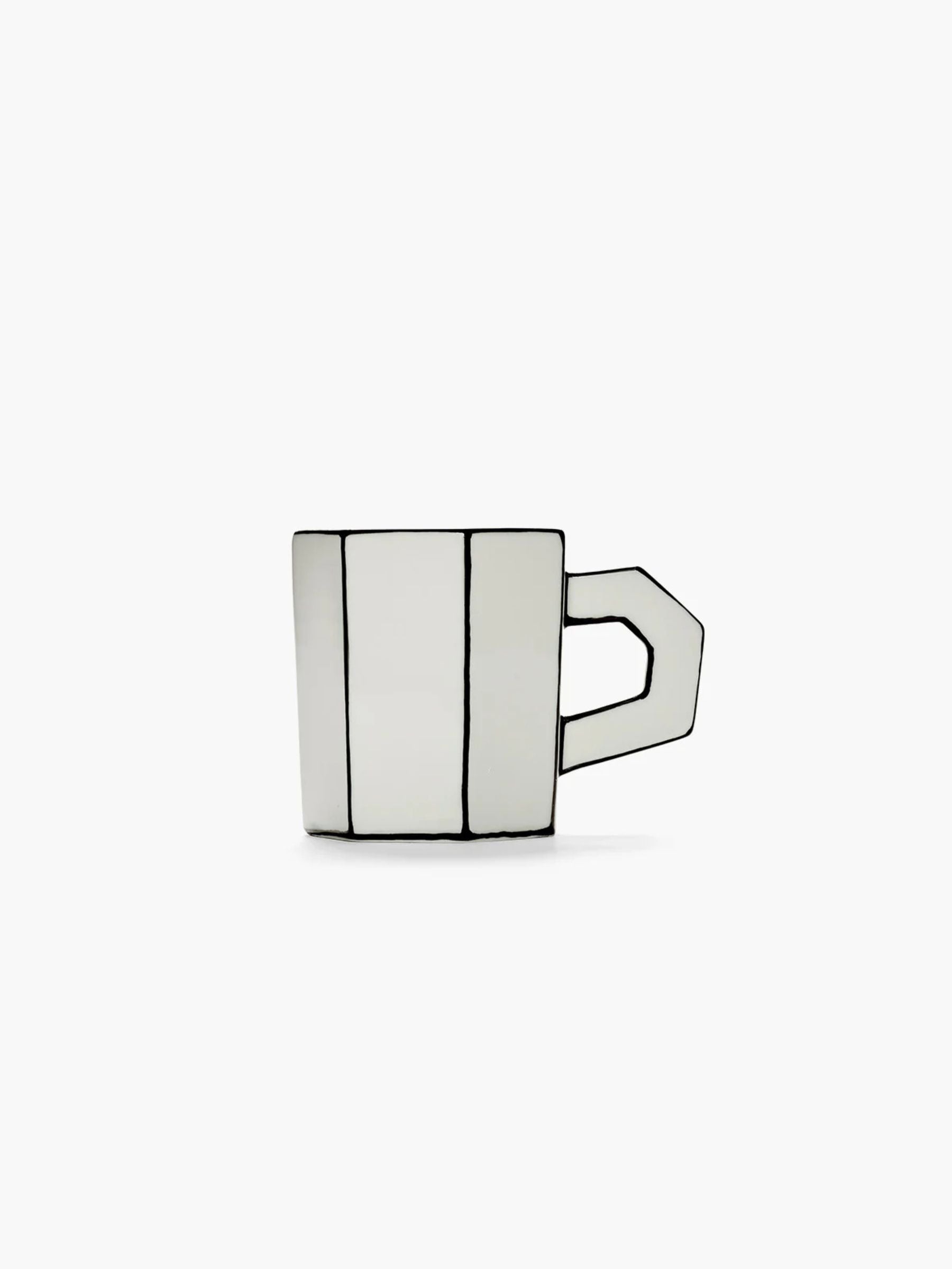 Serax Set of Two Tea Cup Carte Blanche Philips White Black